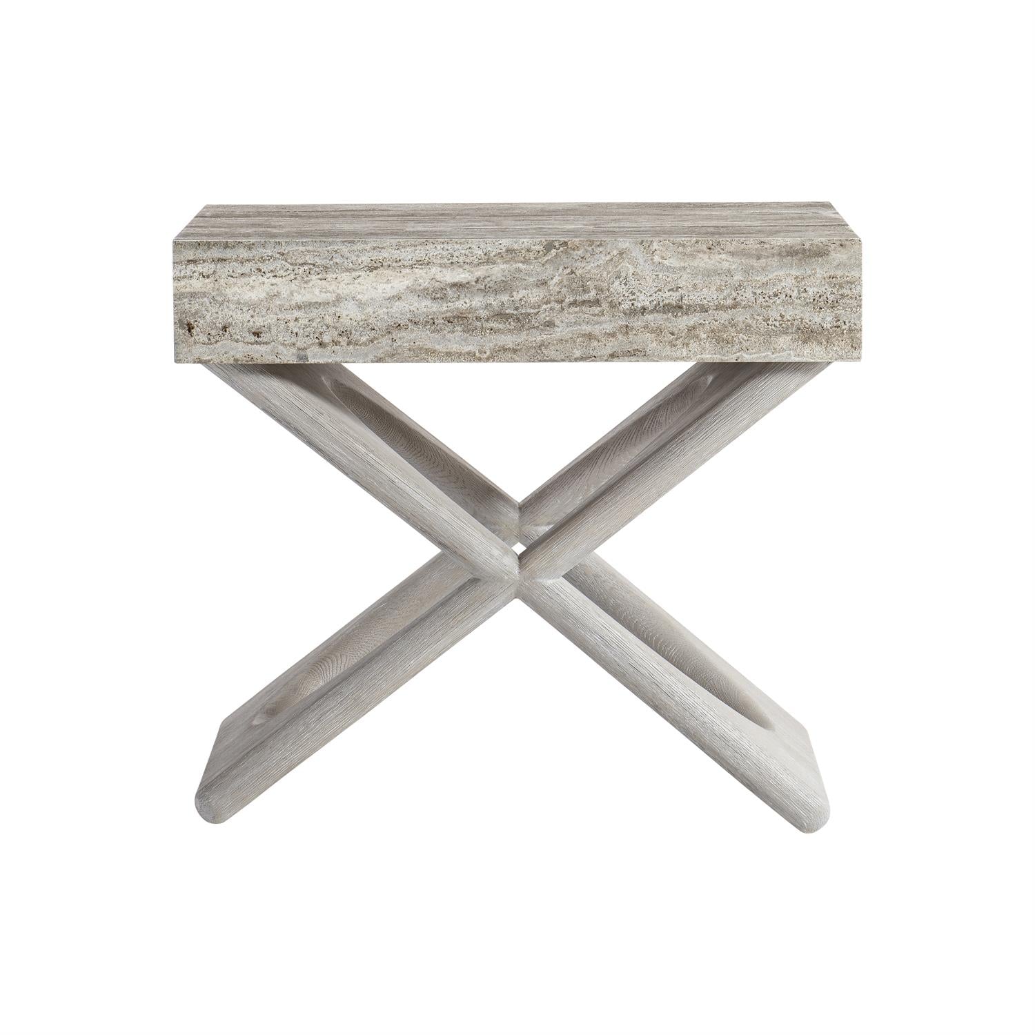 Bernhardt Furniture Sereno Open Nightstand in Grigio