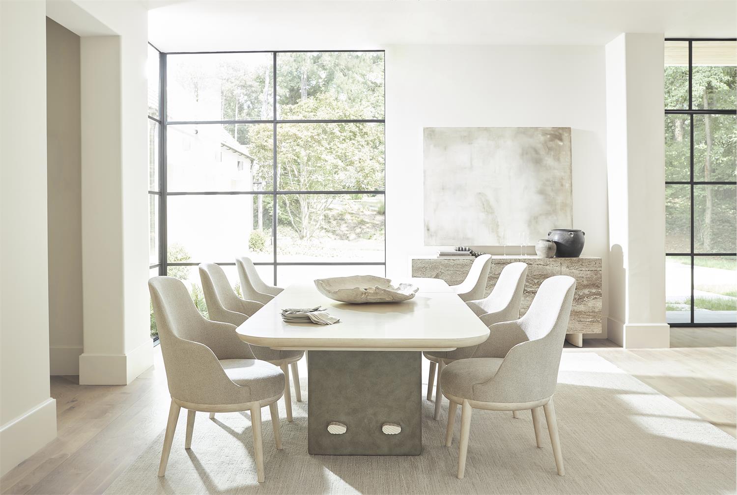 Bernhardt Furniture Sereno Rectangular Dining Table in Lutra/Sasso