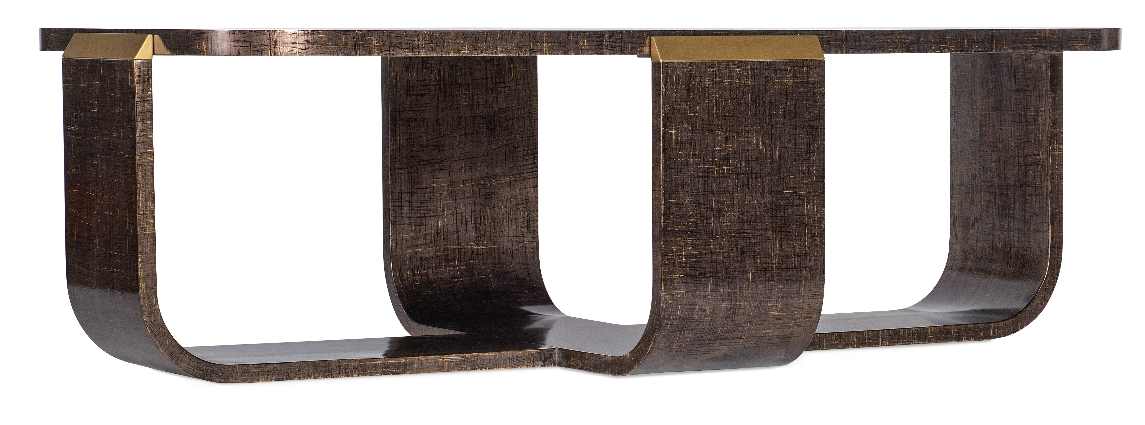 Hooker Furniture Melange Edmun Rectangle Cocktail Table in Dark Brown