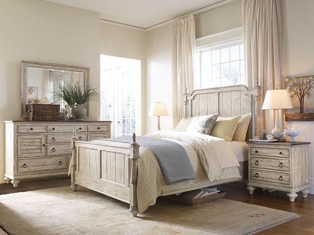 Kincaid Furniture Weatherford Landscape Mirror in Cornsilk