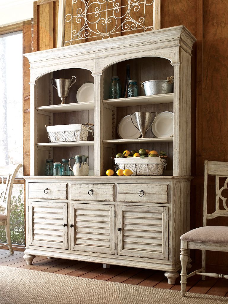 Kincaid Furniture Weatherford Hastings Open Hutch/Buffet in Cornsilk