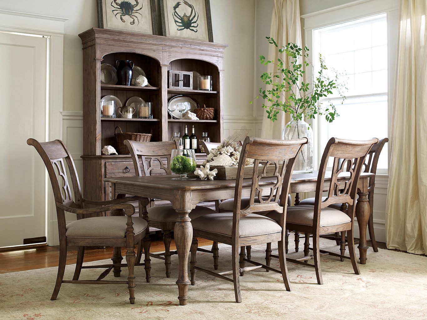 Kincaid Furniture Weatherford Hastings Open Hutch/Buffet in Heather