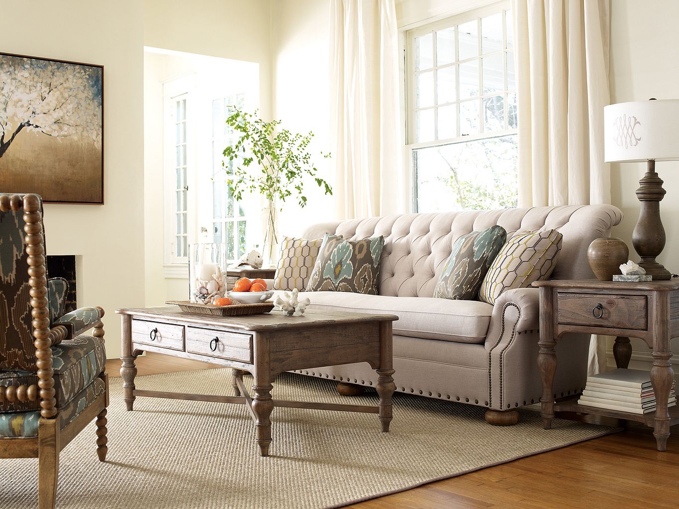 Kincaid Furniture Weatherford Cocktail Table in Heather