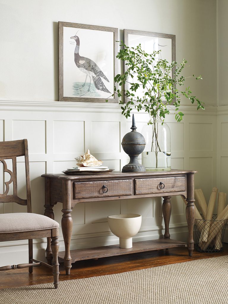 Kincaid Furniture Weatherford Sofa Table in Cornsilk