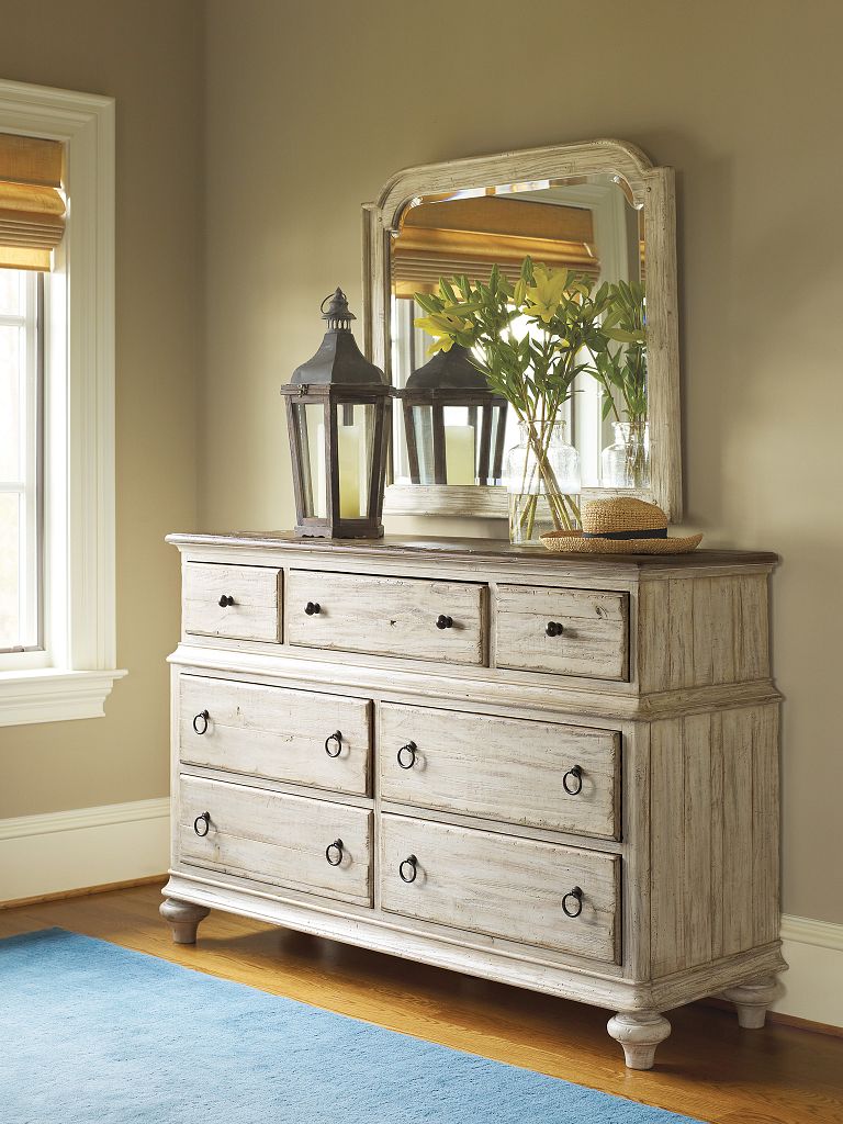 Kincaid Furniture Weatherford Westland Mirror in Cornsilk
