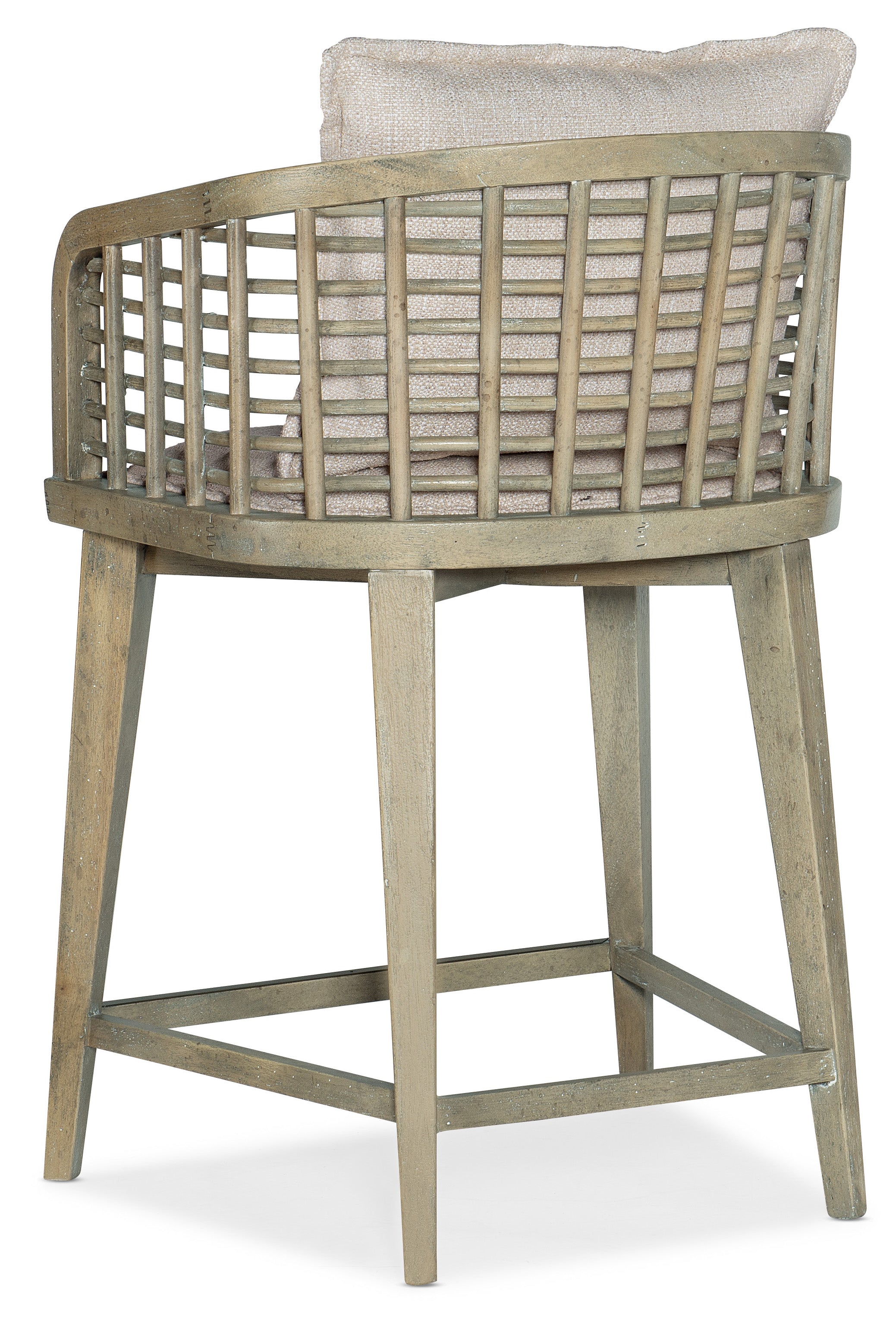 Hooker Furniture Surfrider Barrel Back Swivel Counter Stool