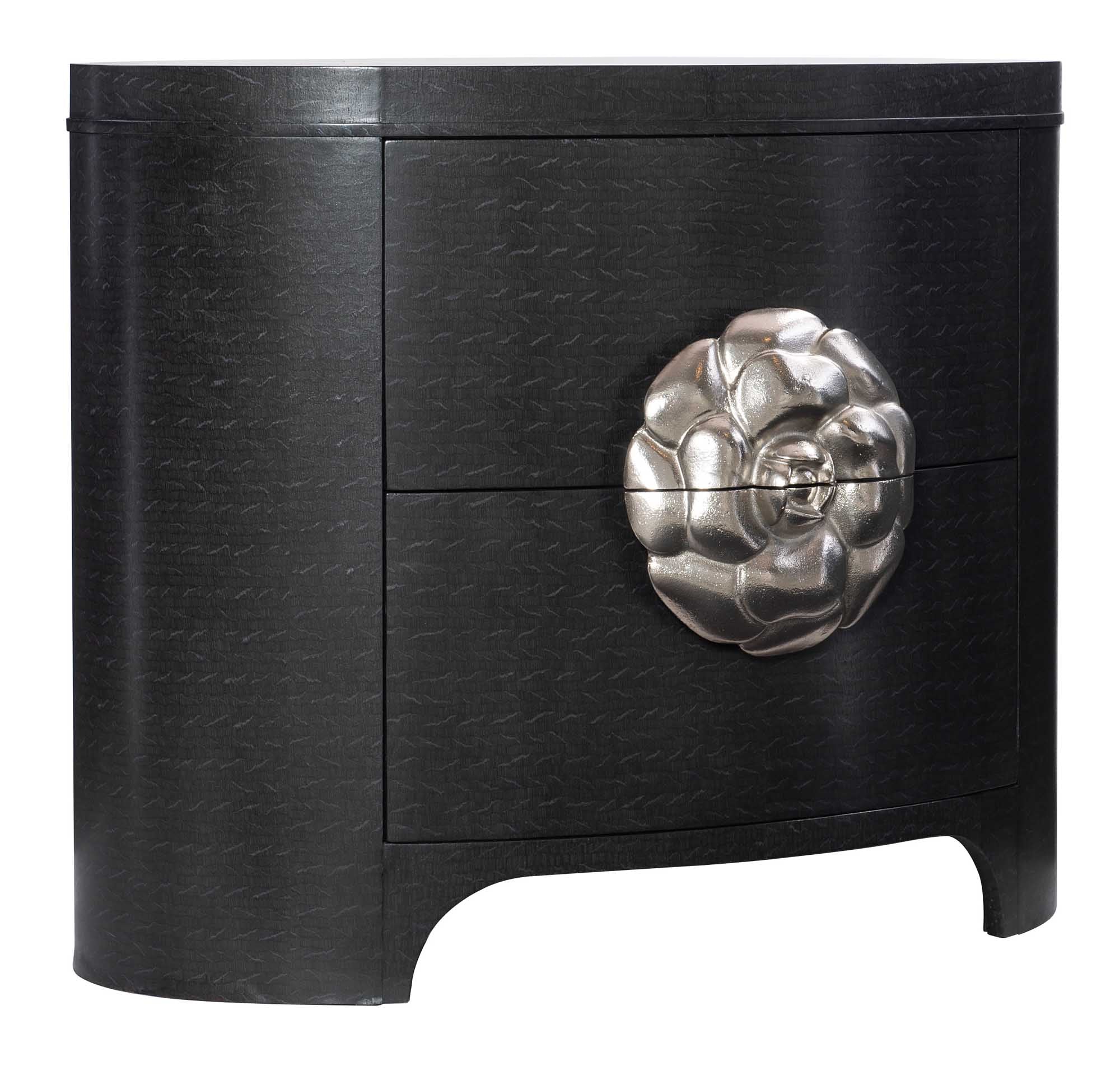 Bernhardt Furniture Silhouette Nightstand in Onyx