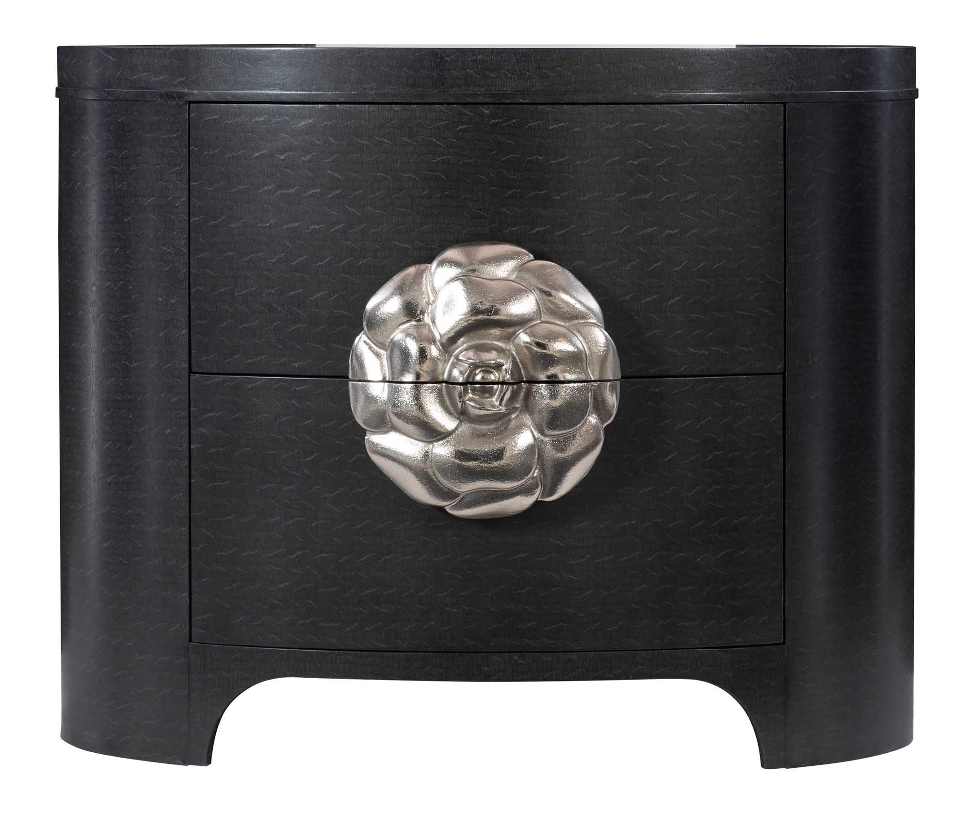 Bernhardt Furniture Silhouette Nightstand in Onyx