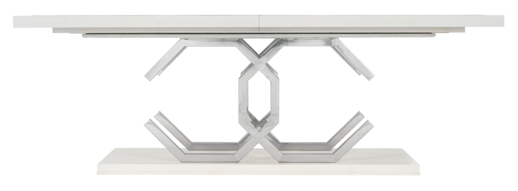 Bernhardt Furniture Silhouette Rectangular Dining Table in Eggshell