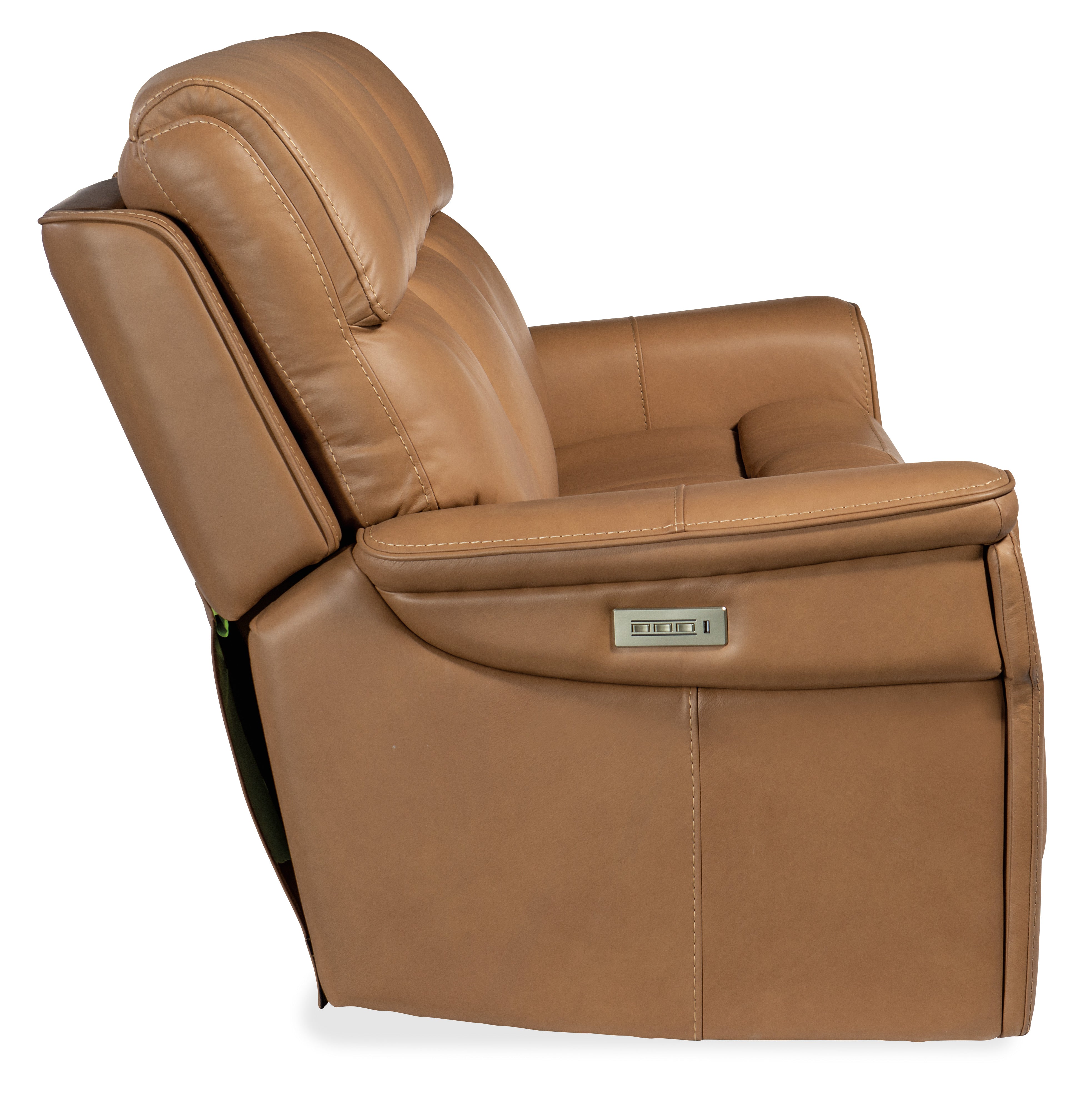 Hooker Furniture Lyra Zero Gravity Power Sofa with Power Headrest and Lumbar in Light Brown