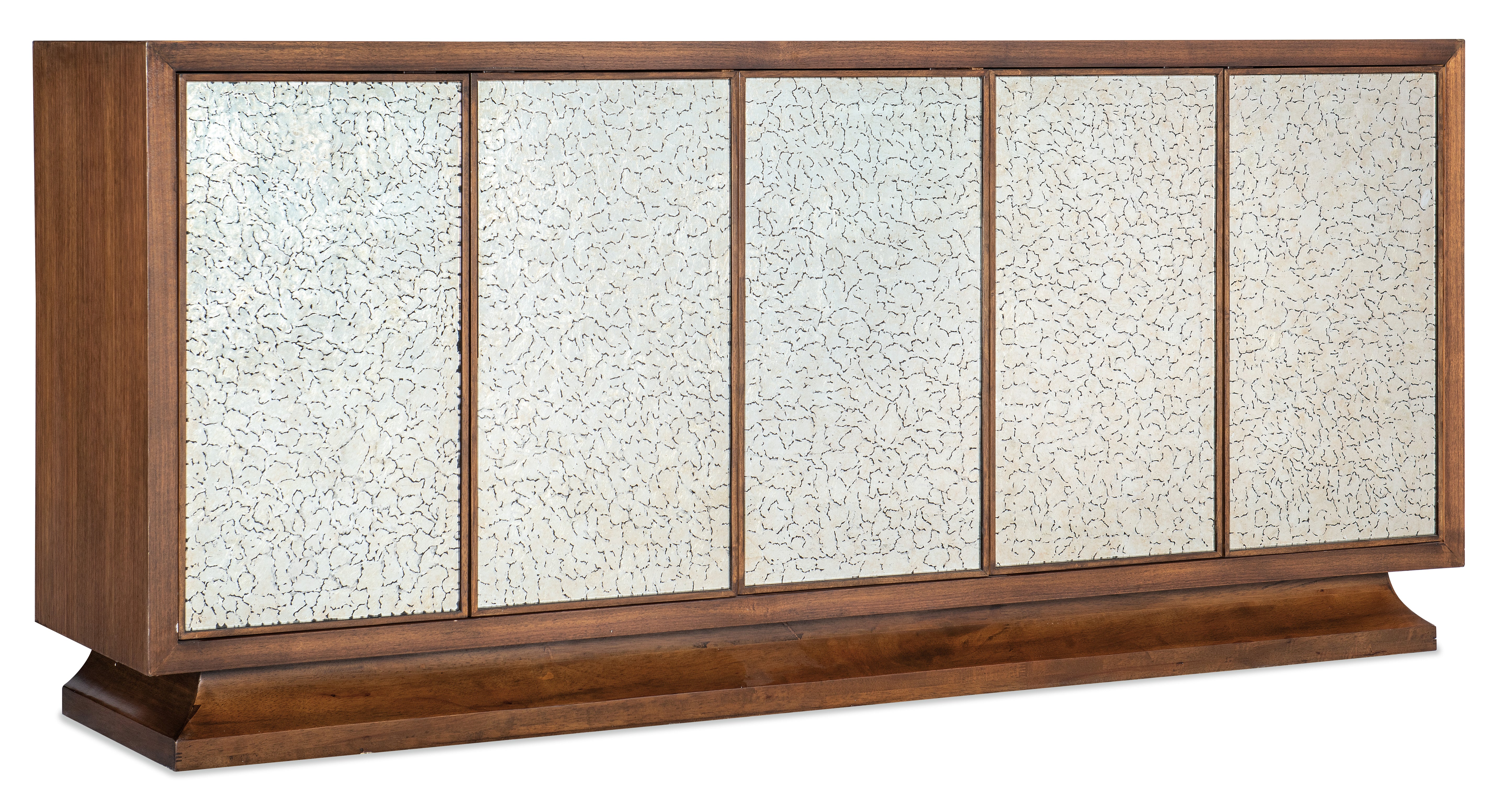 Hooker Furniture Melange Lloyds Leopard Entertainment Credenza in Medium Wood