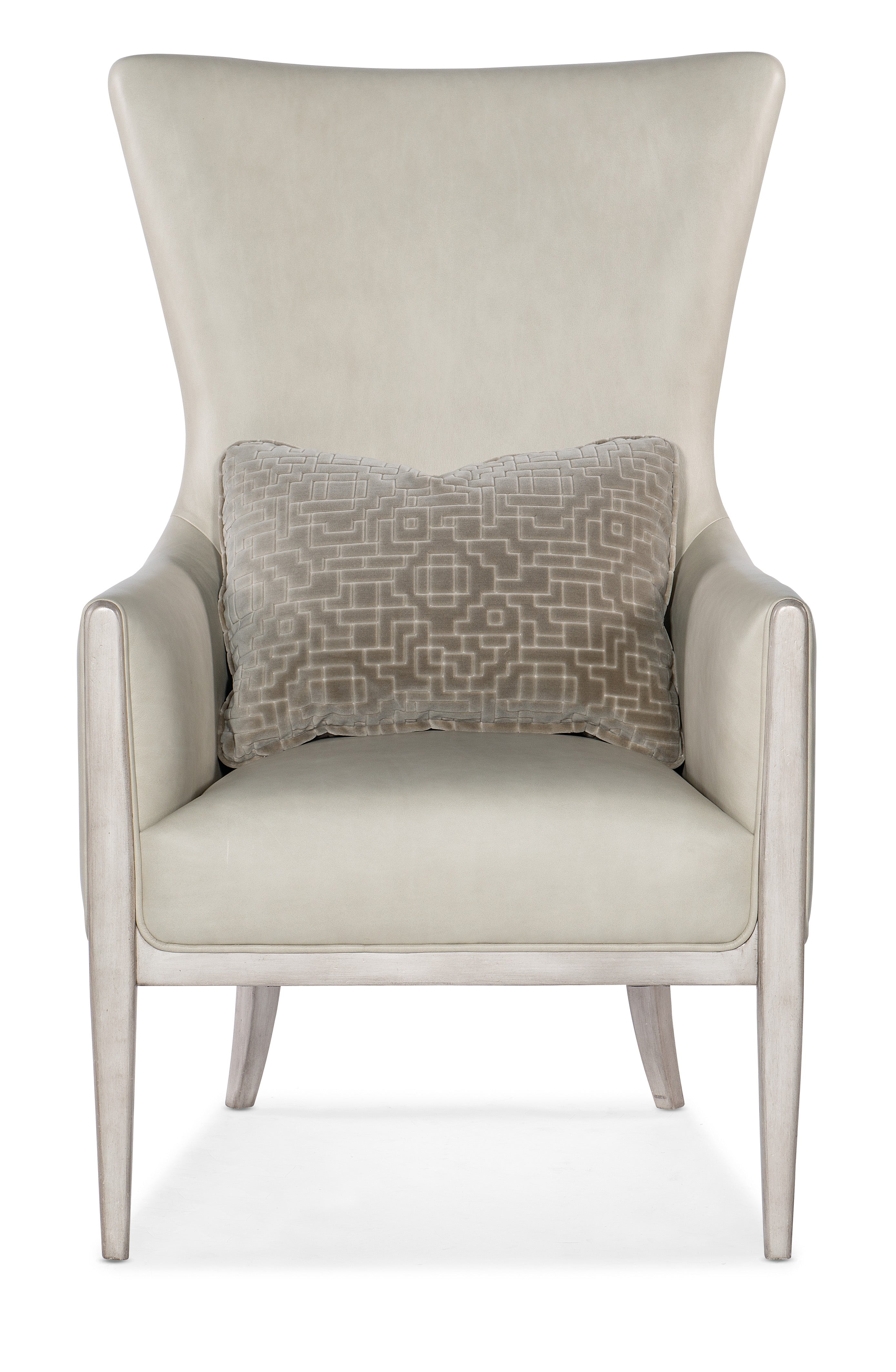Hooker Furniture Kyndall Club Chair with Accent Pillow in Beige