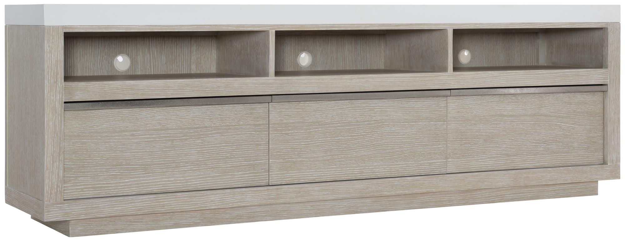 Bernhardt Furniture Solaria Entertainment Credenza in Dune/Fossil
