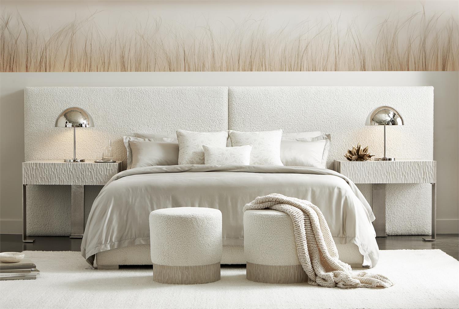 Bernhardt Furniture Solaria Ottoman in Fossil