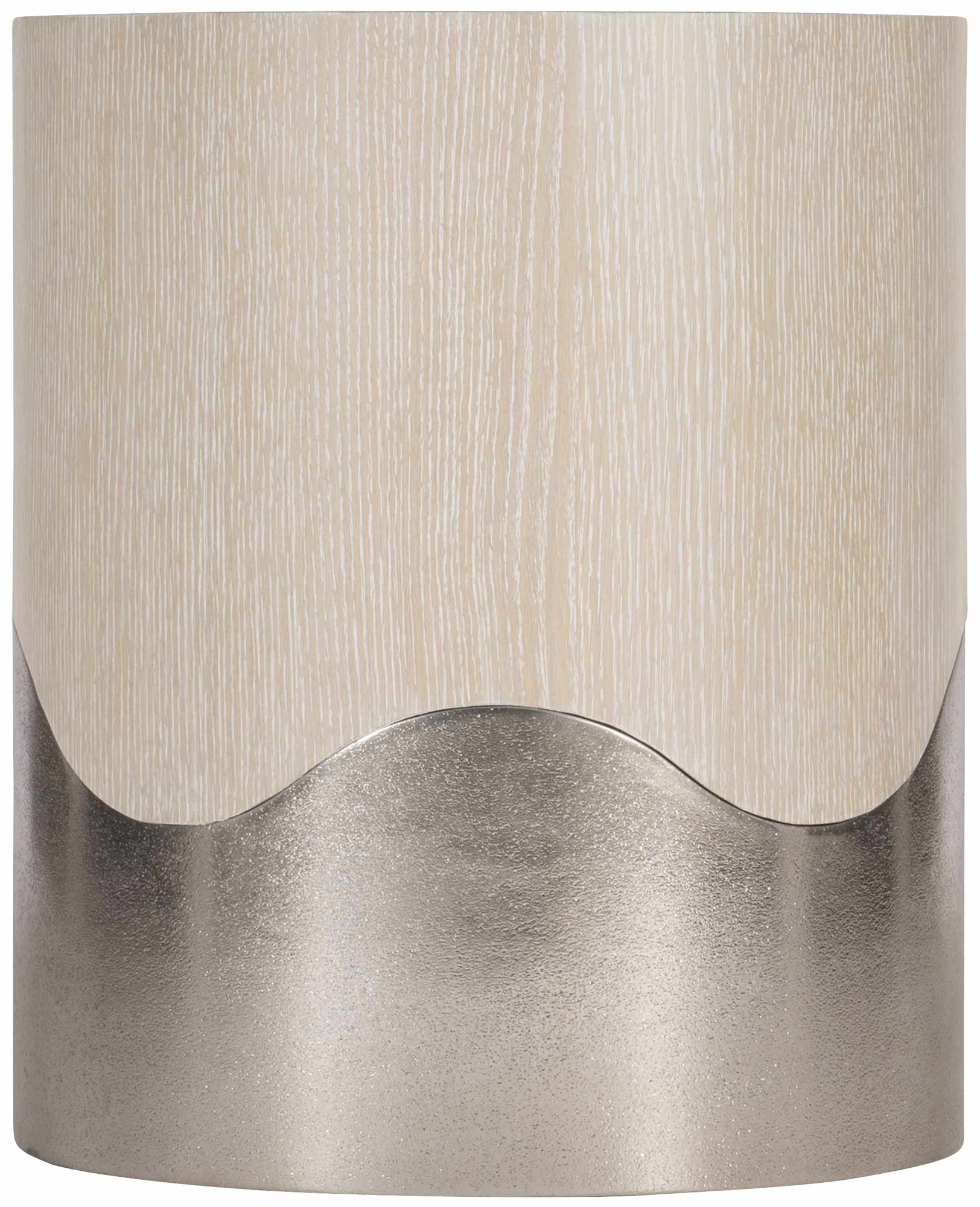 Bernhardt Furniture Solaria Accent Table in Dune/Nickel