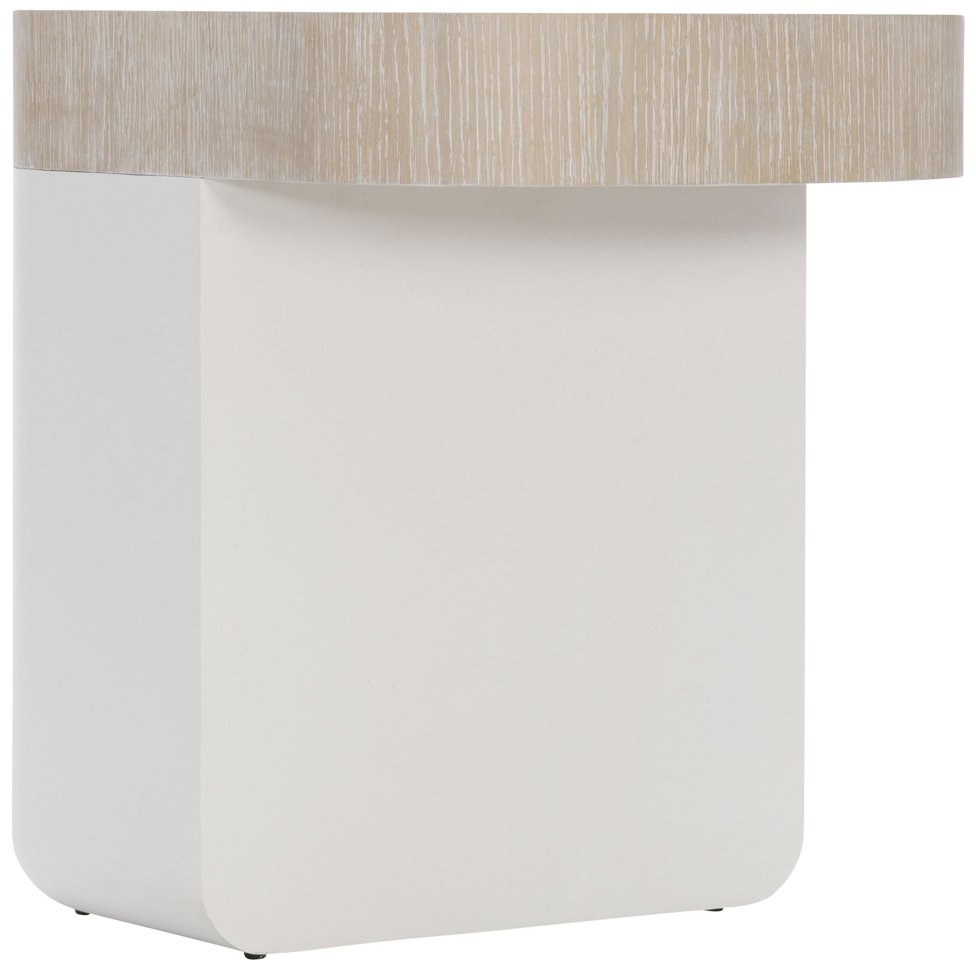 Bernhardt Furniture Solaria Side Table in Fossil/Dune
