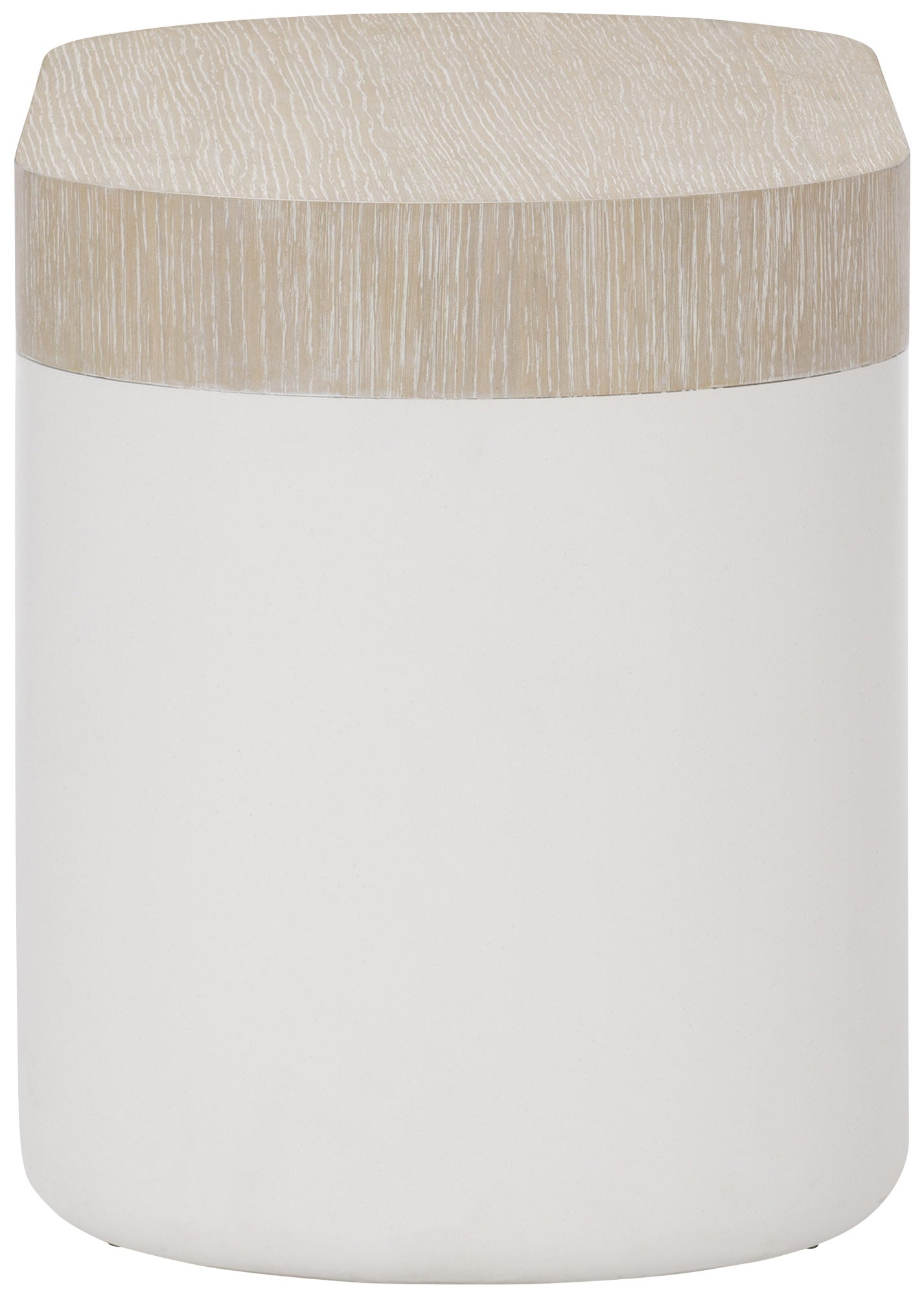 Bernhardt Furniture Solaria Side Table in Fossil/Dune