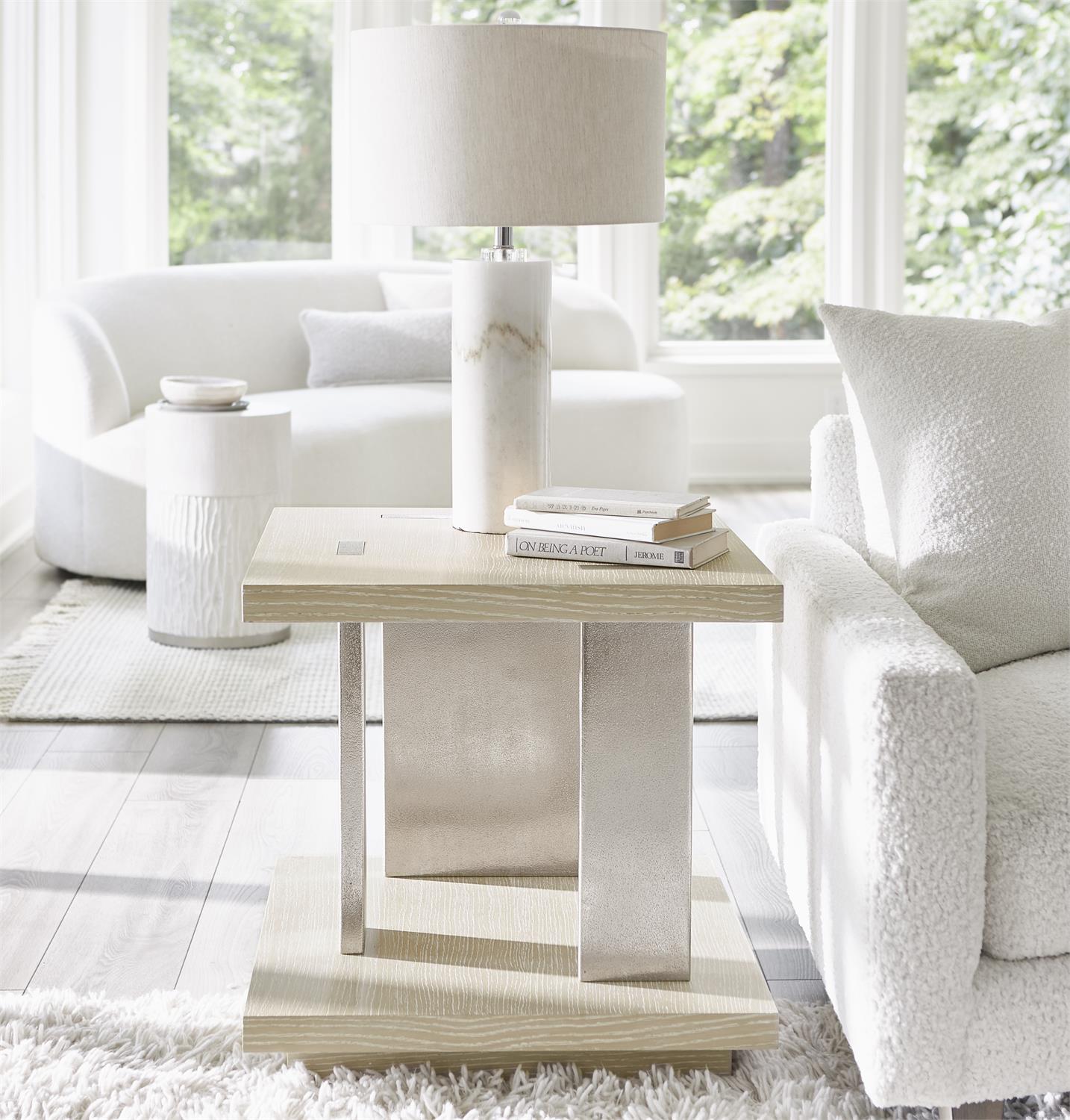 Bernhardt Furniture Solaria Side Table in Dune