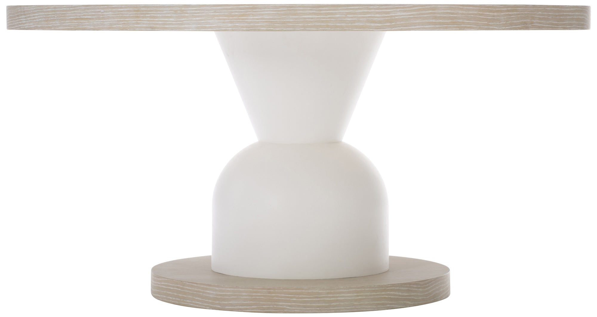 Bernhardt Furniture Solaria Round Dining Table in Dune/Fossil