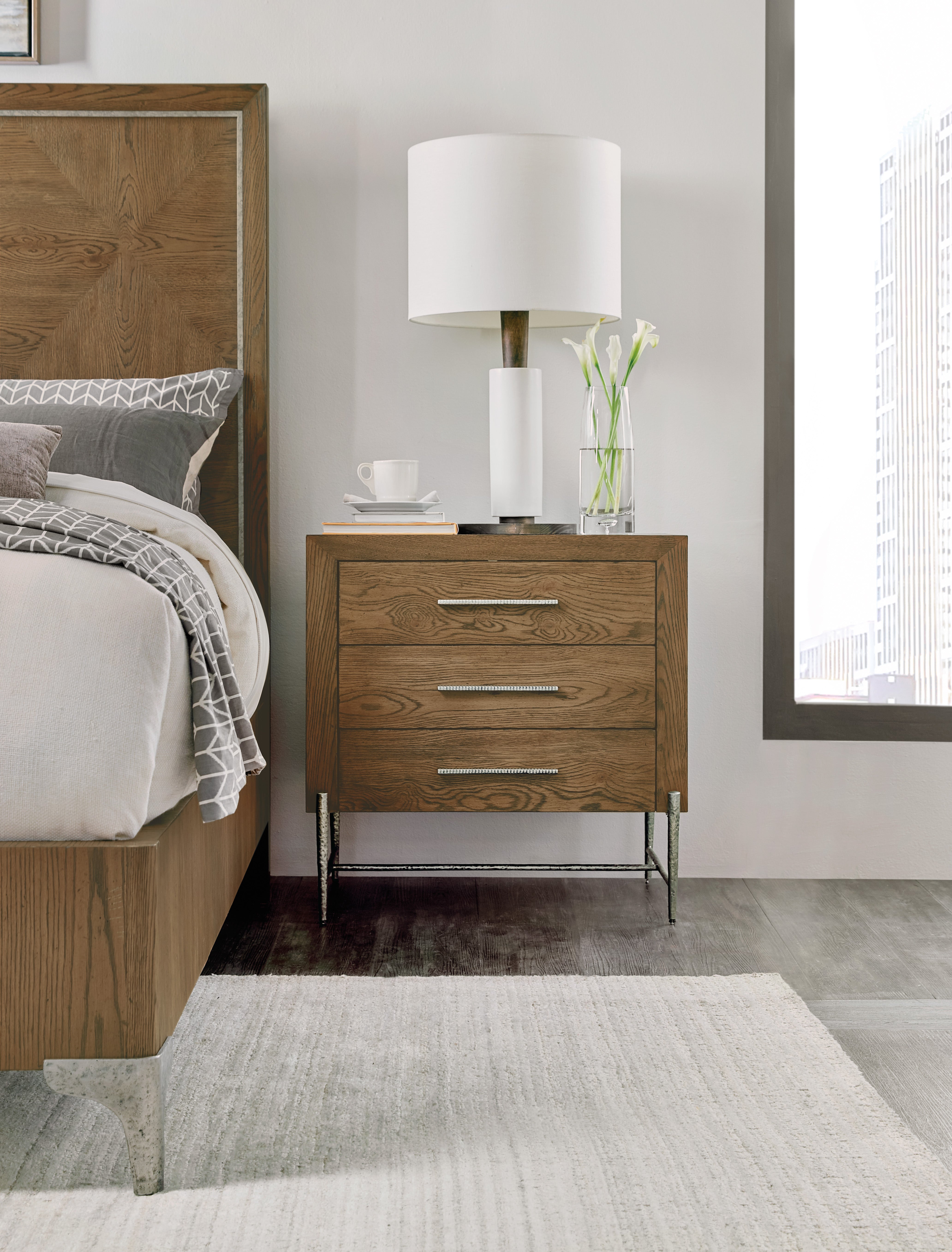Hooker Furniture Chapman Three-Drawer Nightstand