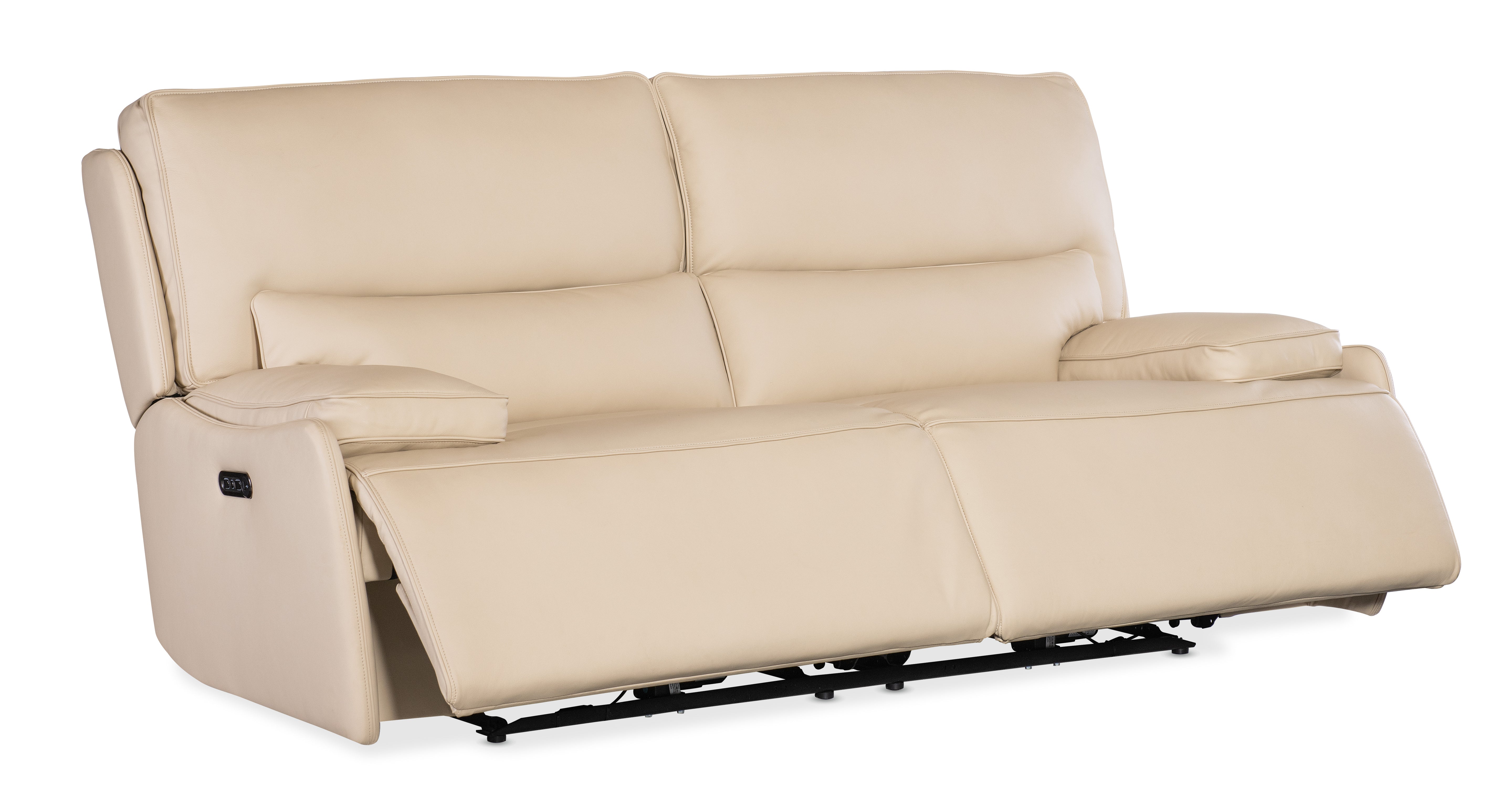 Hooker Furniture Kramer Zero Gravity Sofa with Power Recline & Power Headrest in Beige