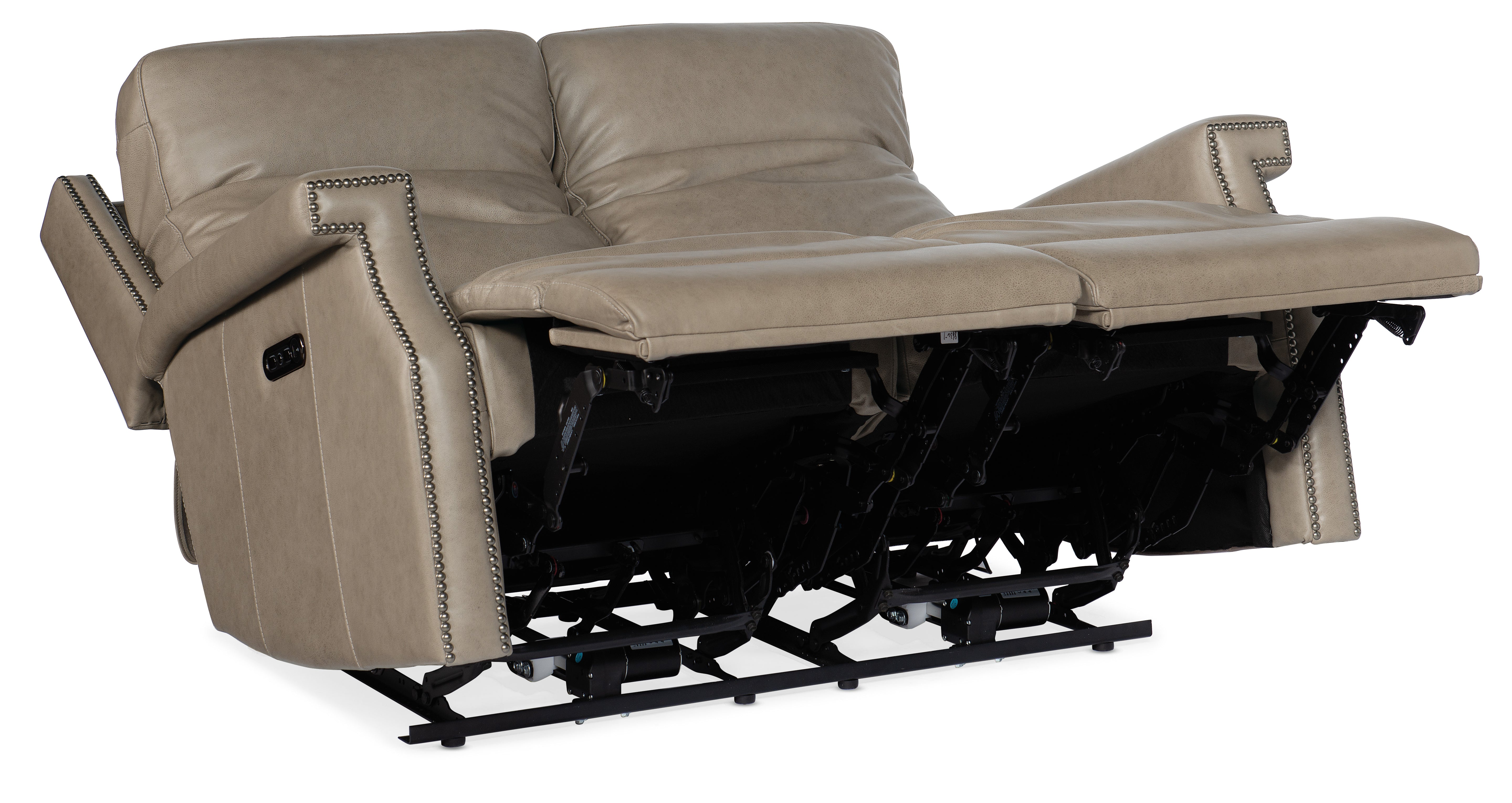 Hooker Furniture Vaughn Zero Gravity Loveseat with Power Headrest in Grey