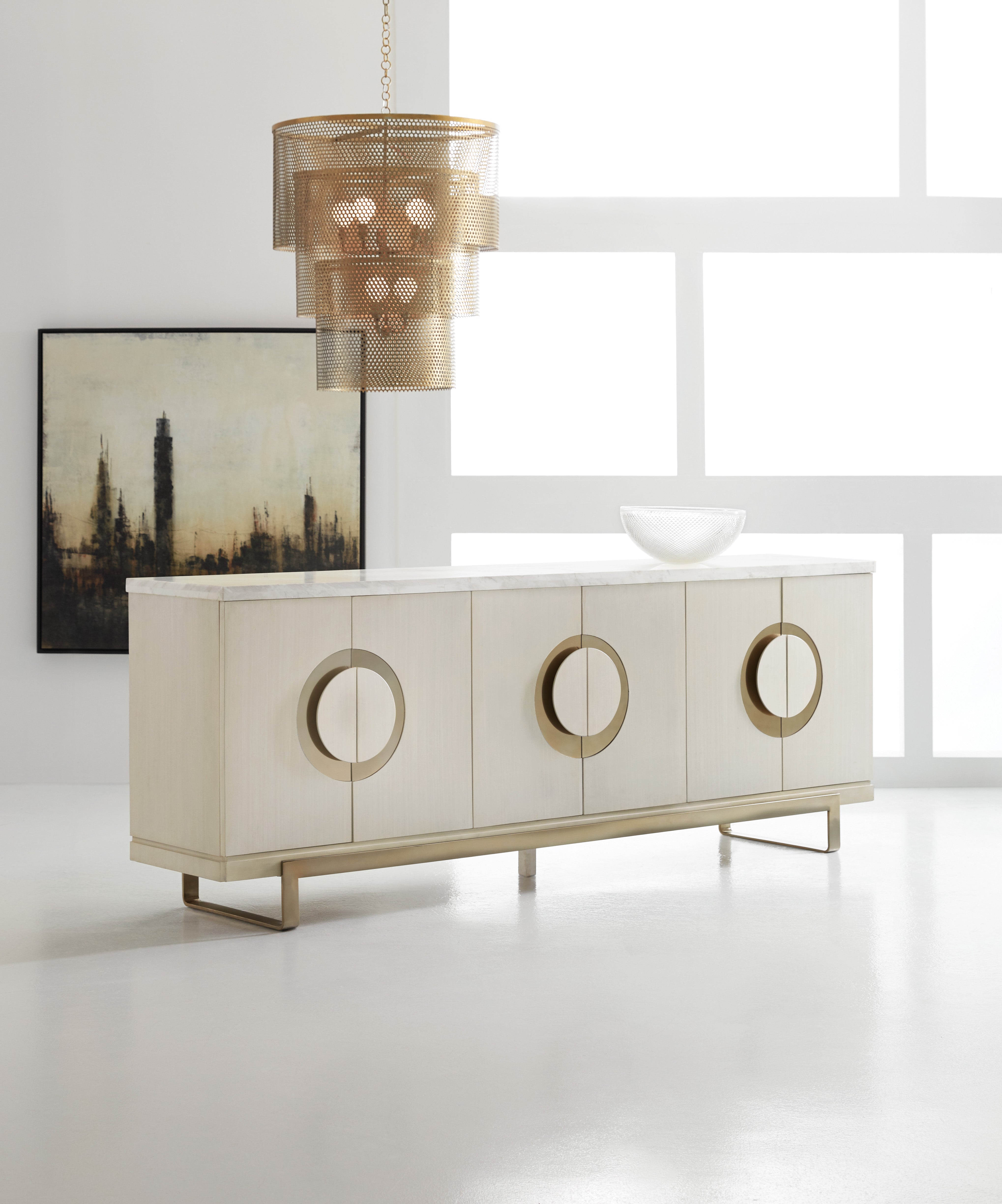 Hooker Furniture Melange Noelle Credenza in White