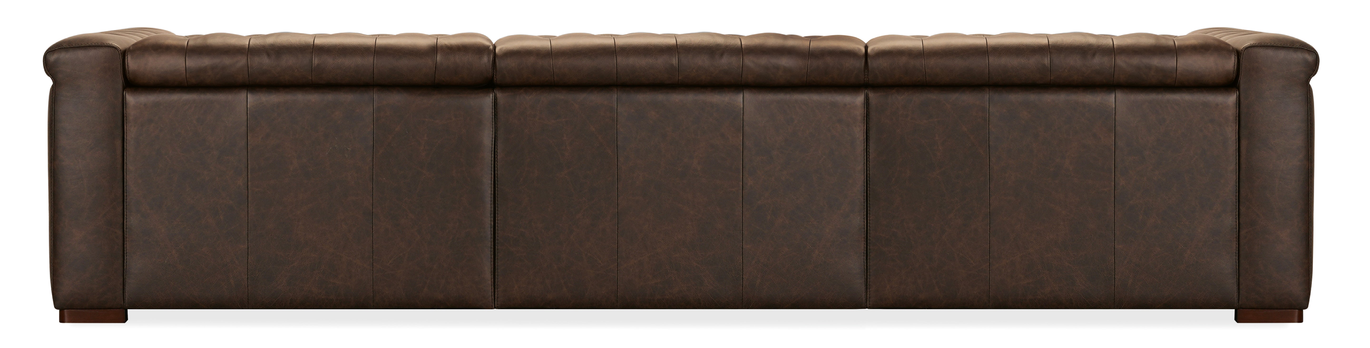 Hooker Furniture Savion Deux 3 Seat Sofa with Two Power Recliners and Three Power Headrests in Brown