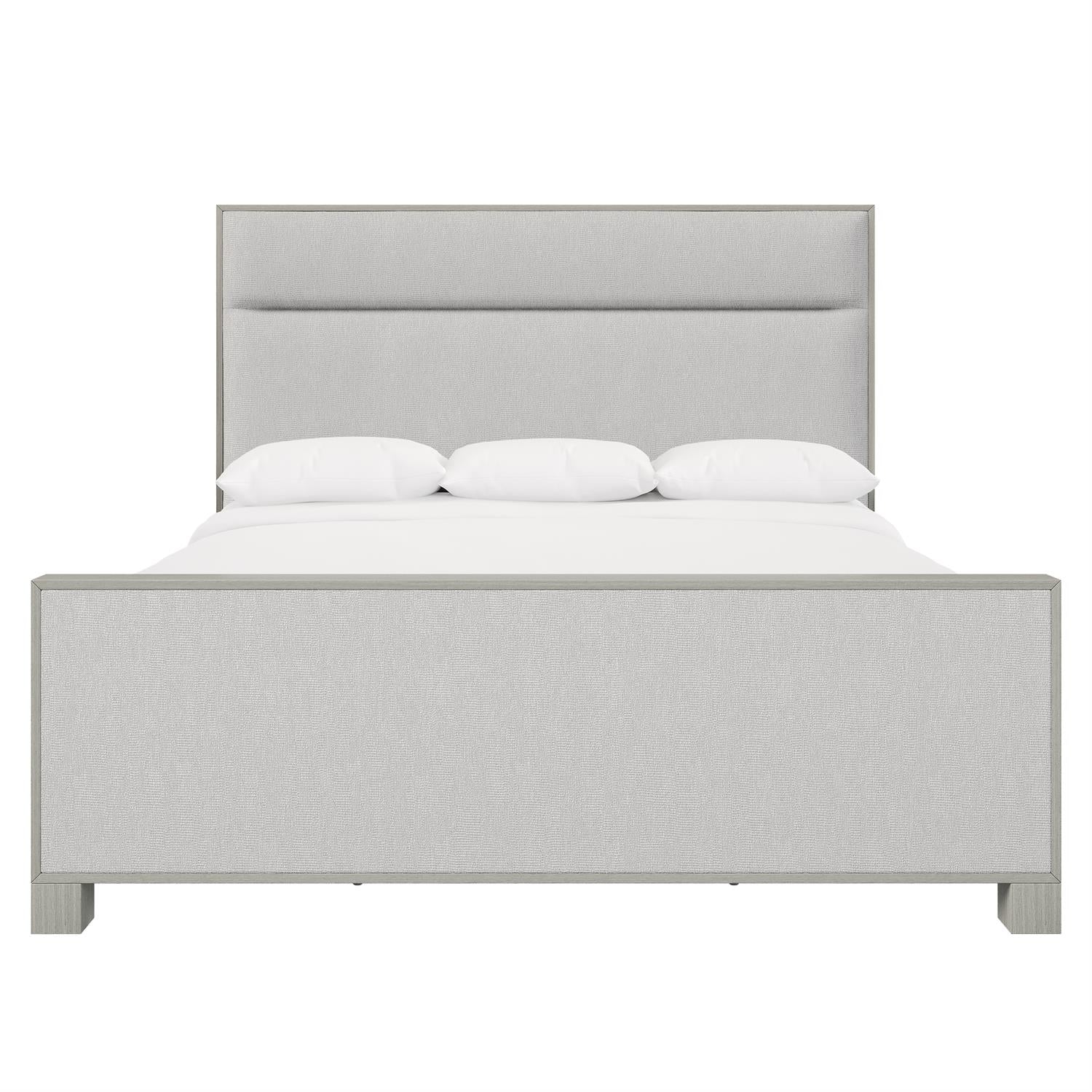 Bernhardt Furniture Stratum Upholstered Panel Bed  in Mist