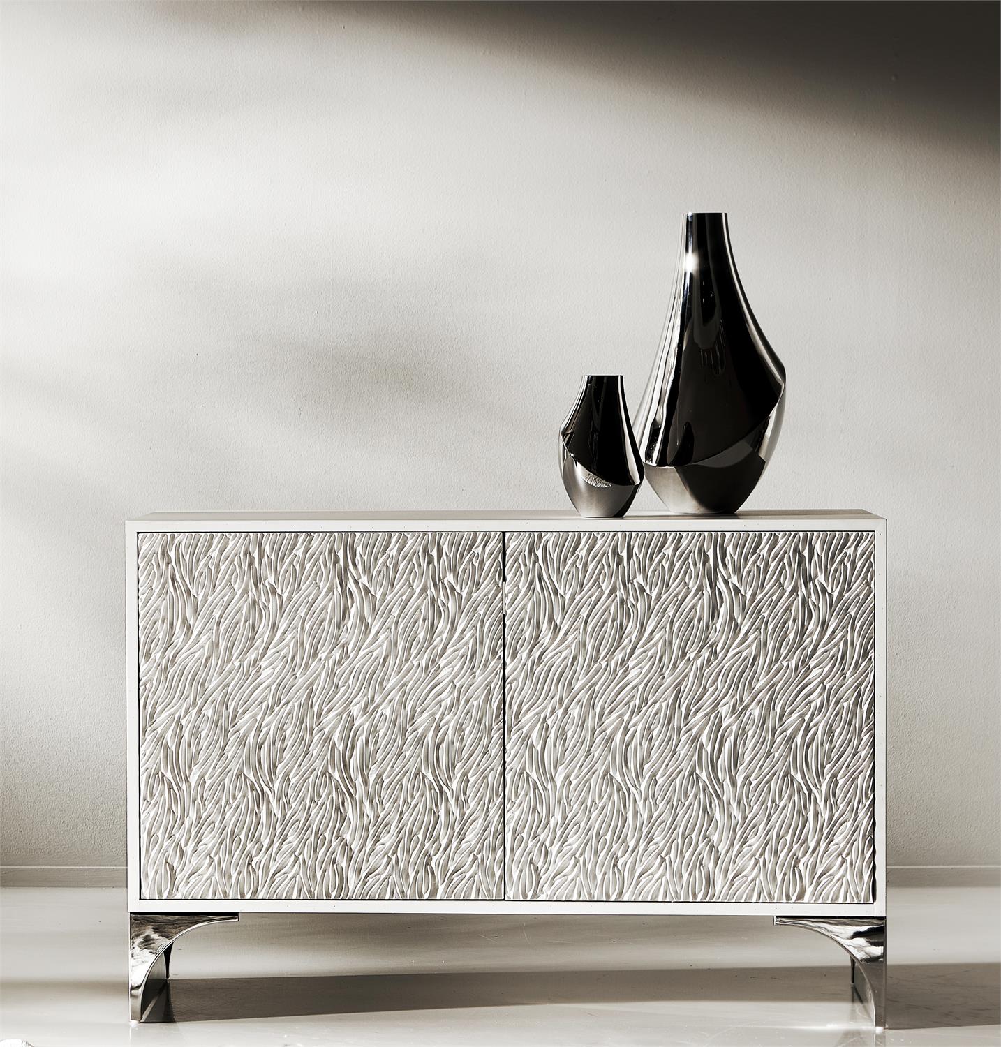 Bernhardt Furniture Stratum Door Chest in Mist/Fossil