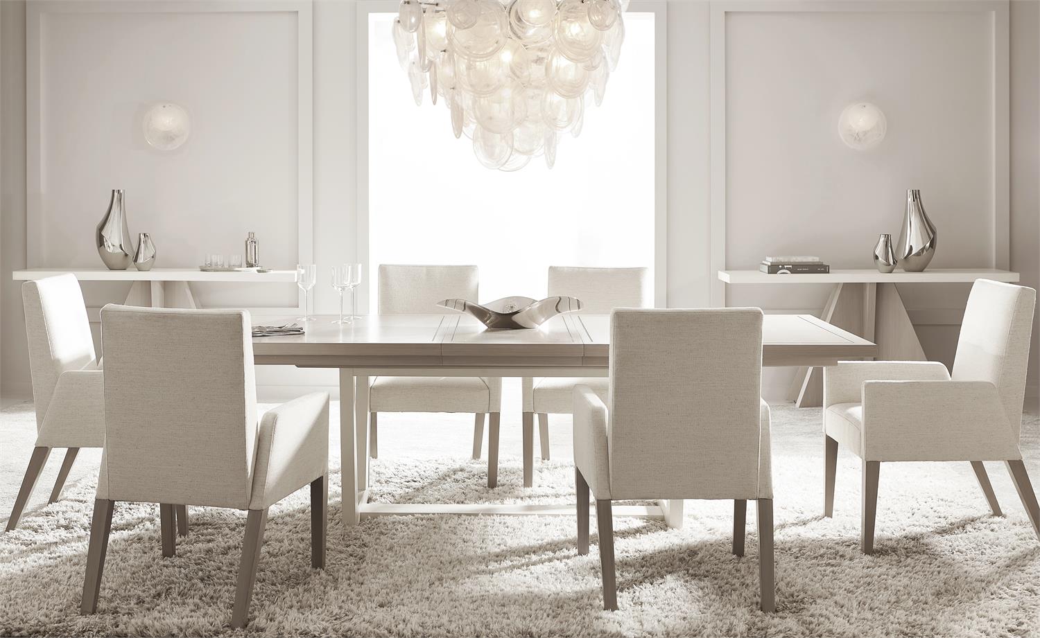 Bernhardt Furniture Stratum Rectangular Dining Table in Fossil