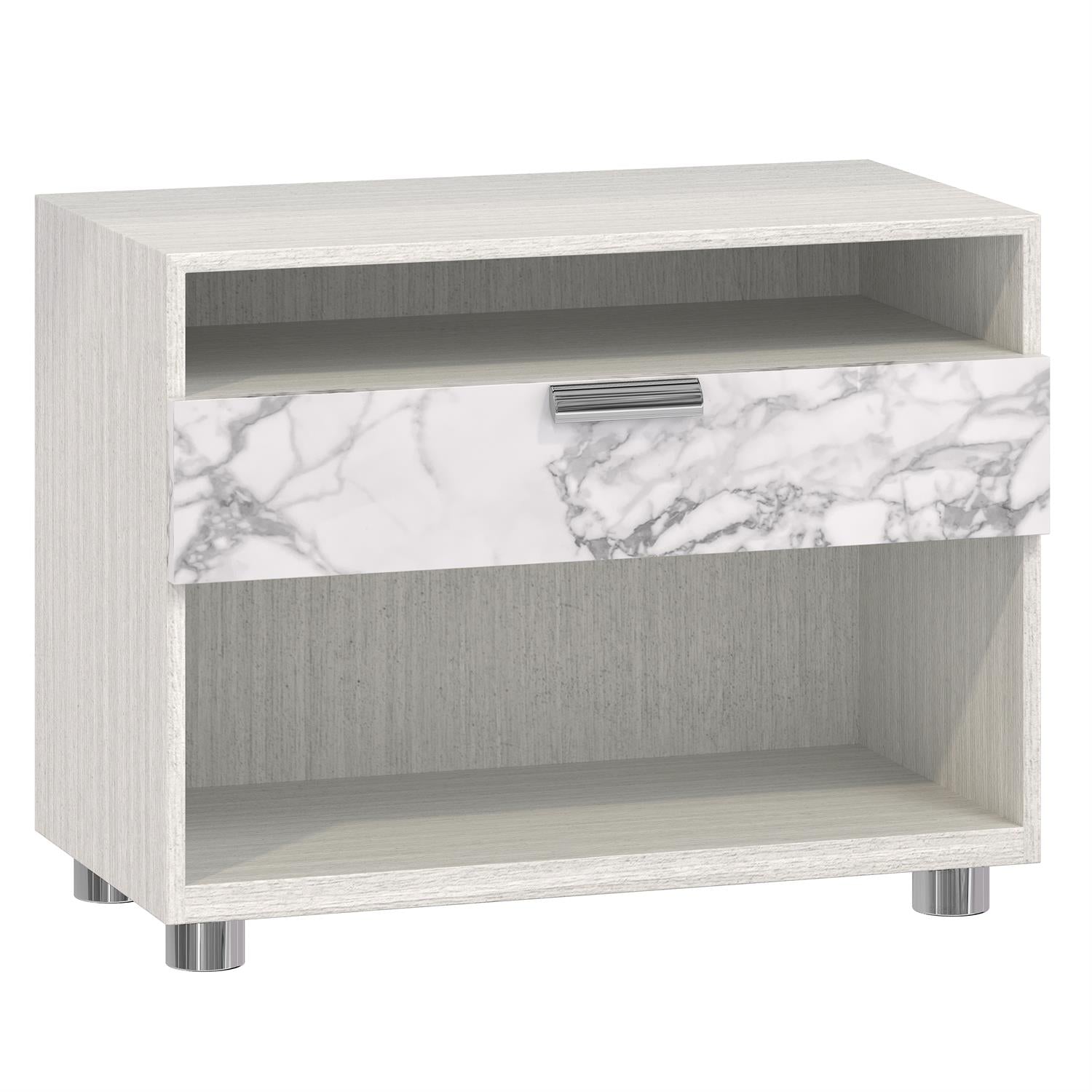 Bernhardt Furniture Stratum Nightstand in Mist/Arabescato