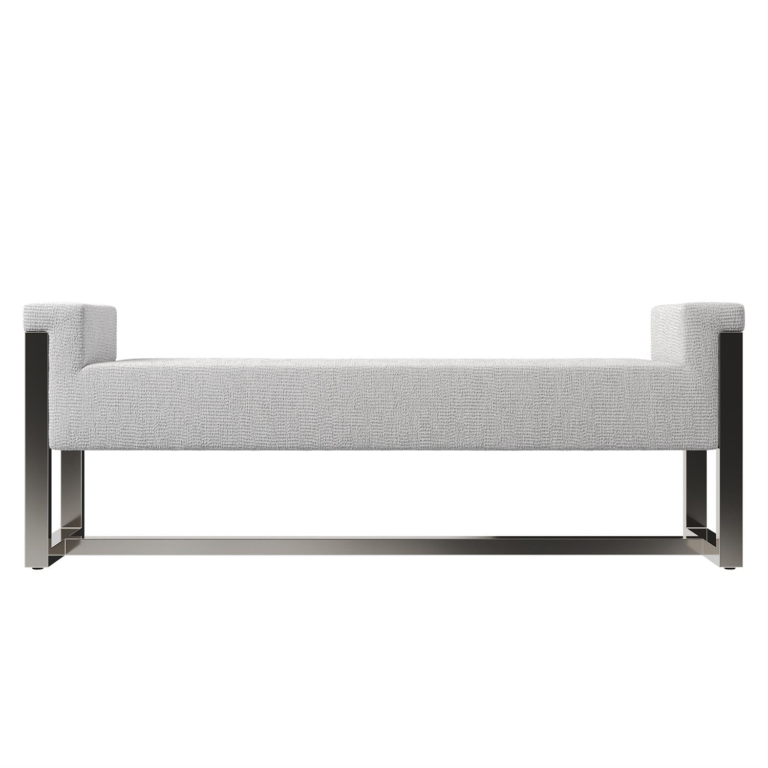 Bernhardt Furniture Stratum Fabric Bench in Mist