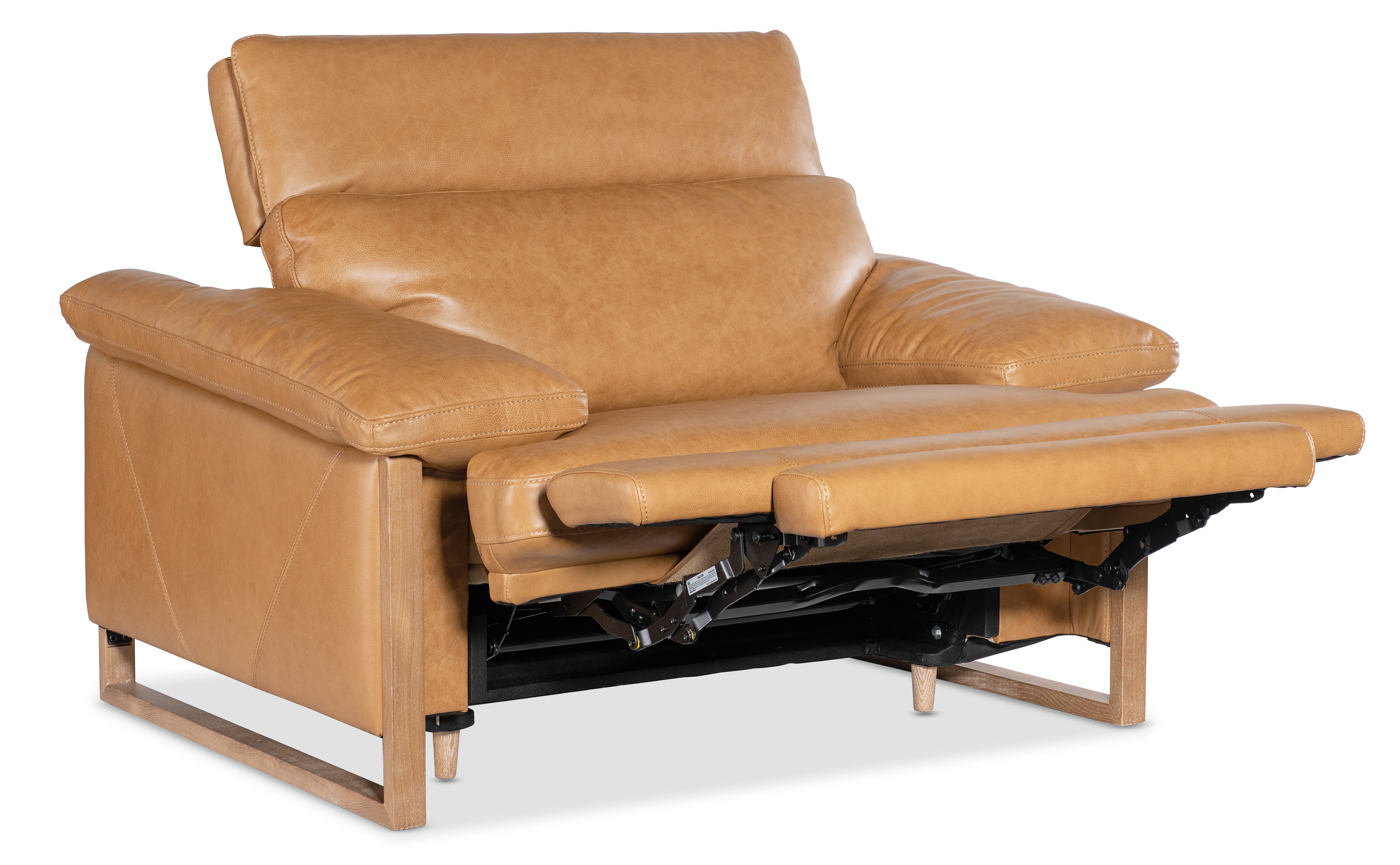 Hooker Furniture Jericho Power Recliner with Power Headrest in Brown