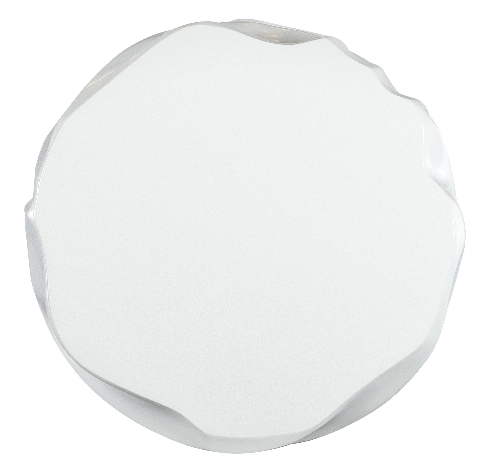 Hooker Furniture Melange Alabaster End Table in Whites/Creams/Beiges