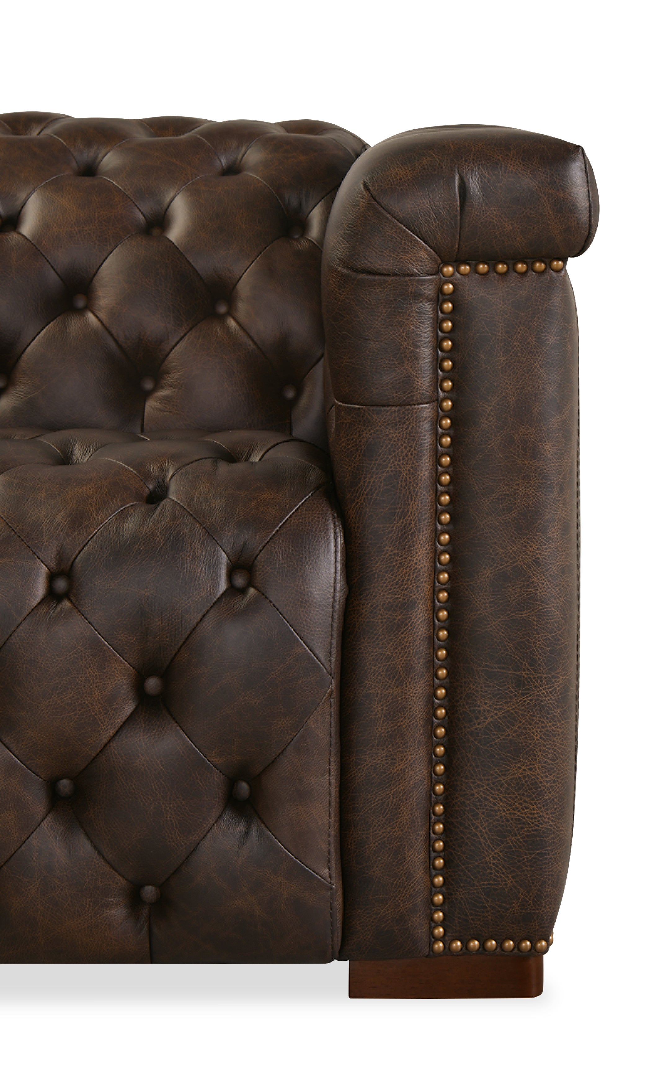 Hooker Furniture Savion Deux 6 Seat Sectional with Three Power Recliners and Seven Power Headrests in Brown