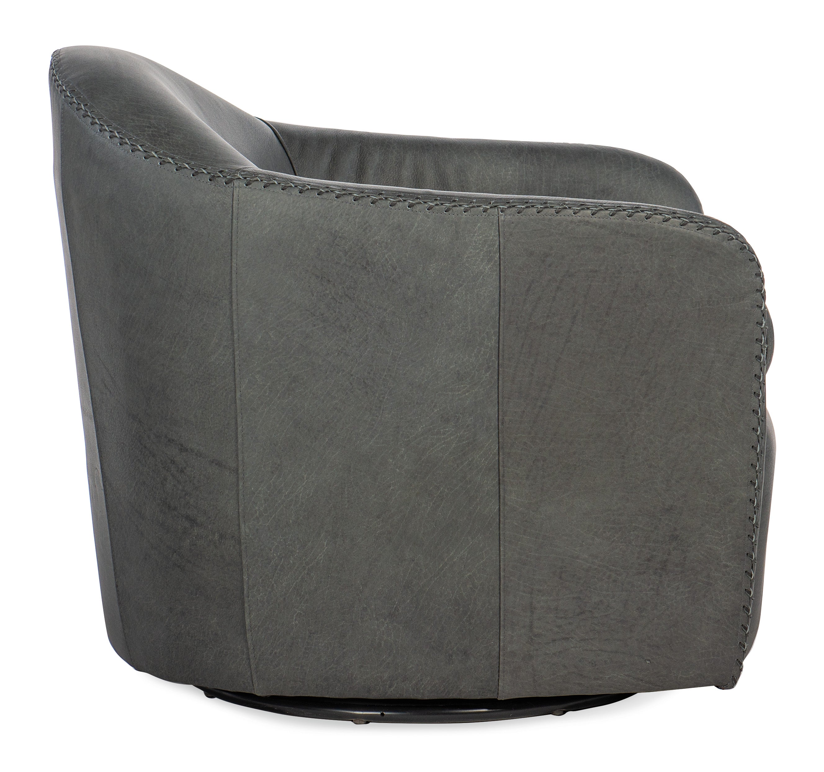Hooker Furniture Roper Swivel Club Chair in Gray