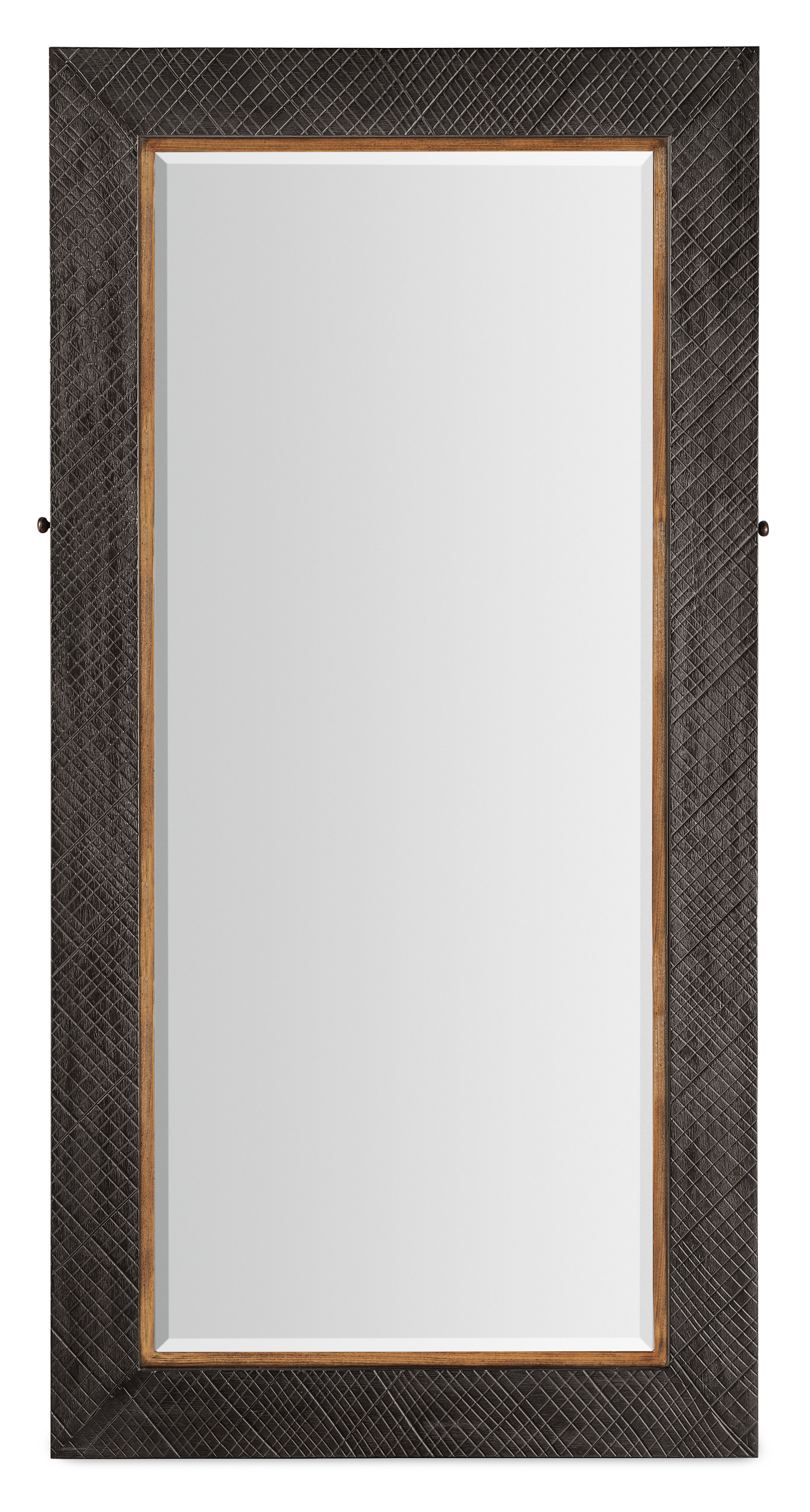 Hooker Furniture Big Sky Floor Mirror withJewelry Storage in Grays