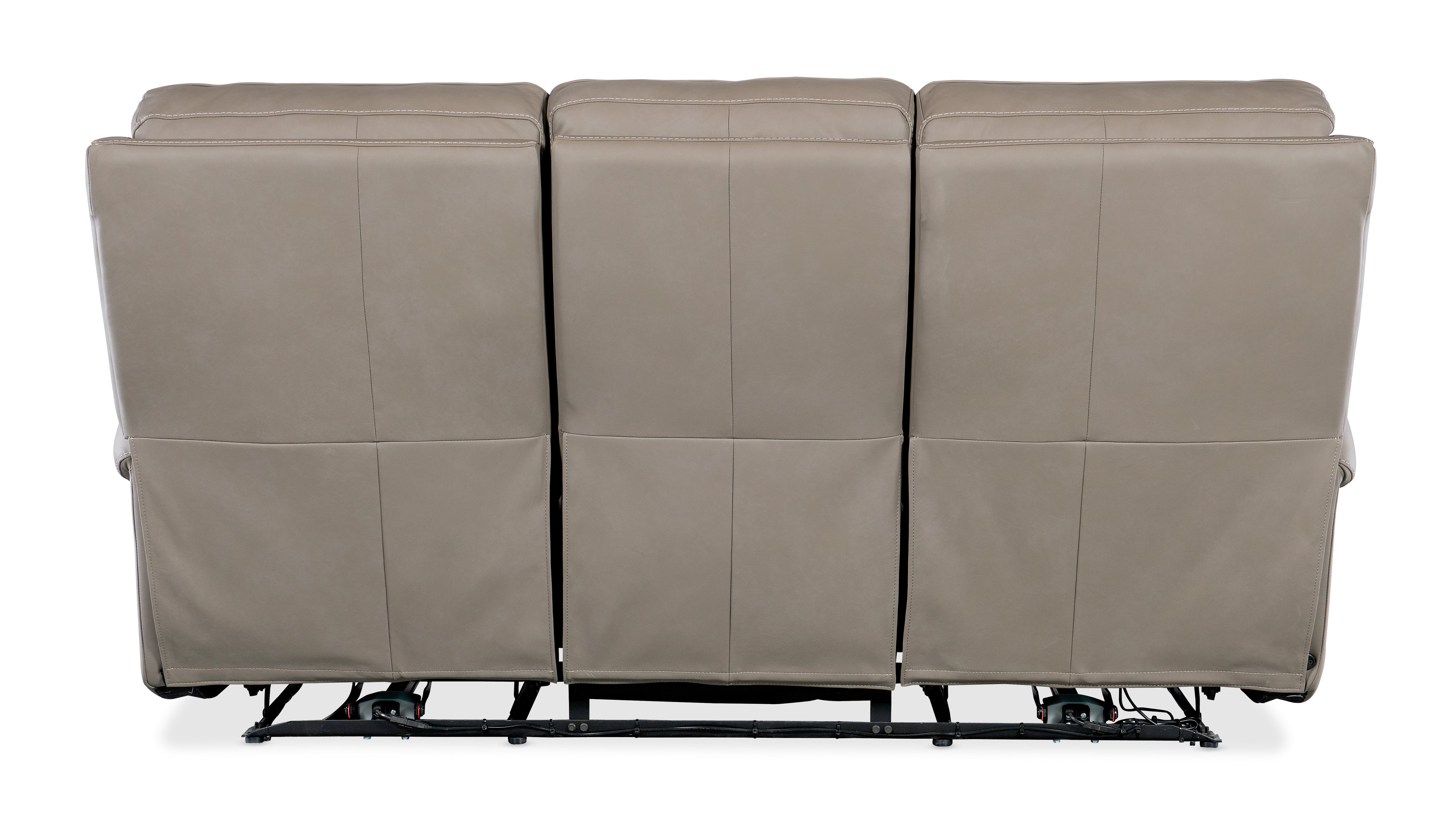 Hooker Furniture Somers Sofa with Power Recline & Power Headrest in Light Gray
