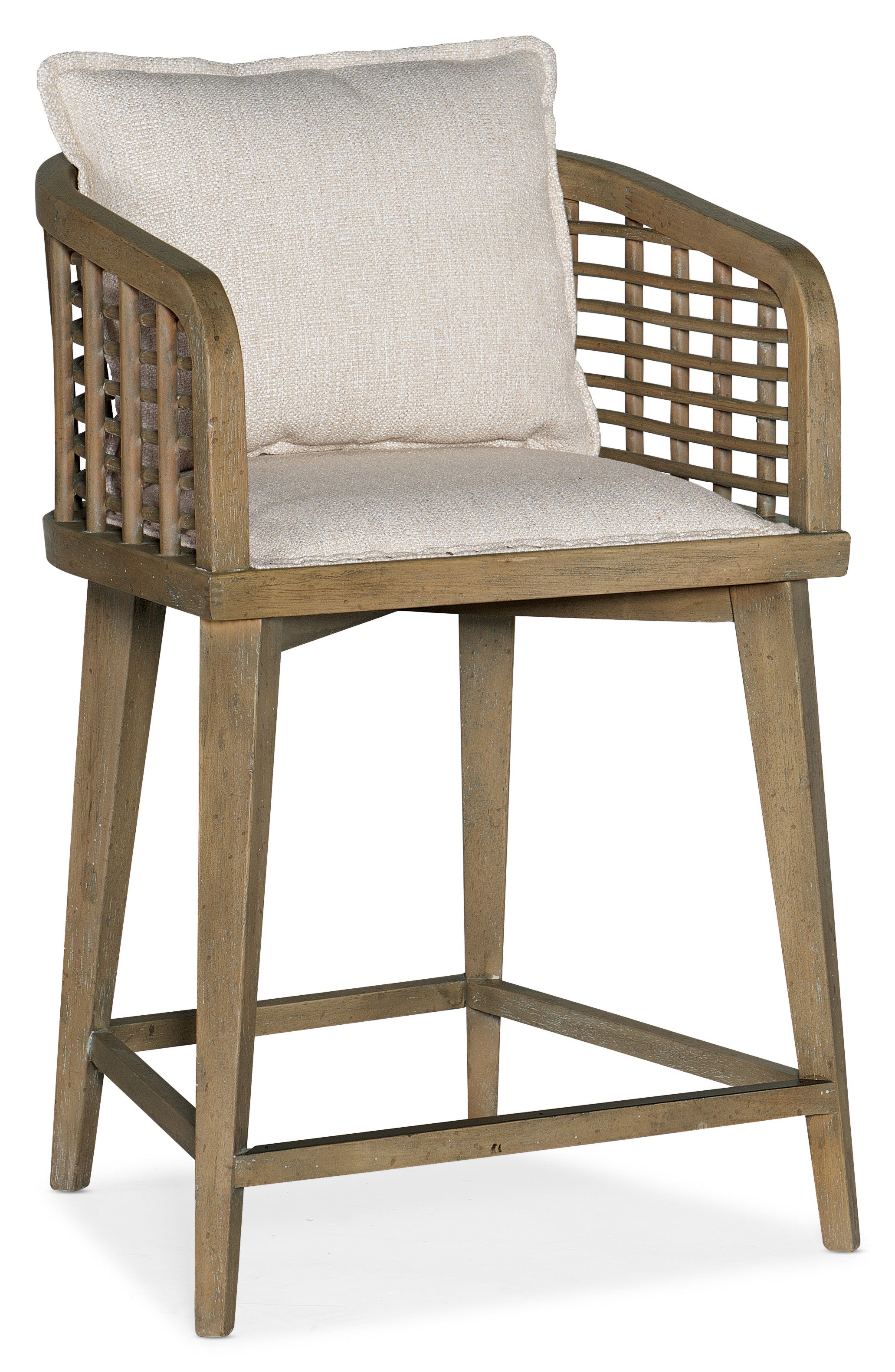 Hooker Furniture Sundance Barrel Back Swivel Counter Stool