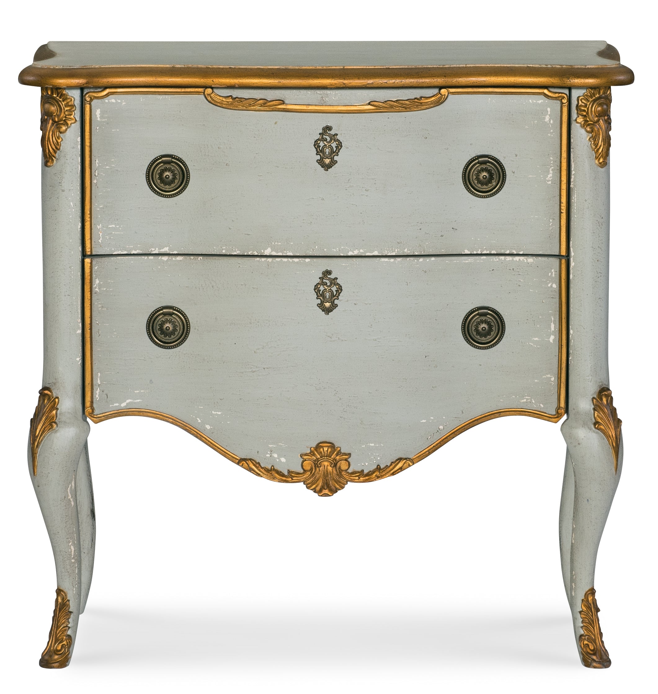 Hooker Furniture French Two Drawer Chest in Gray