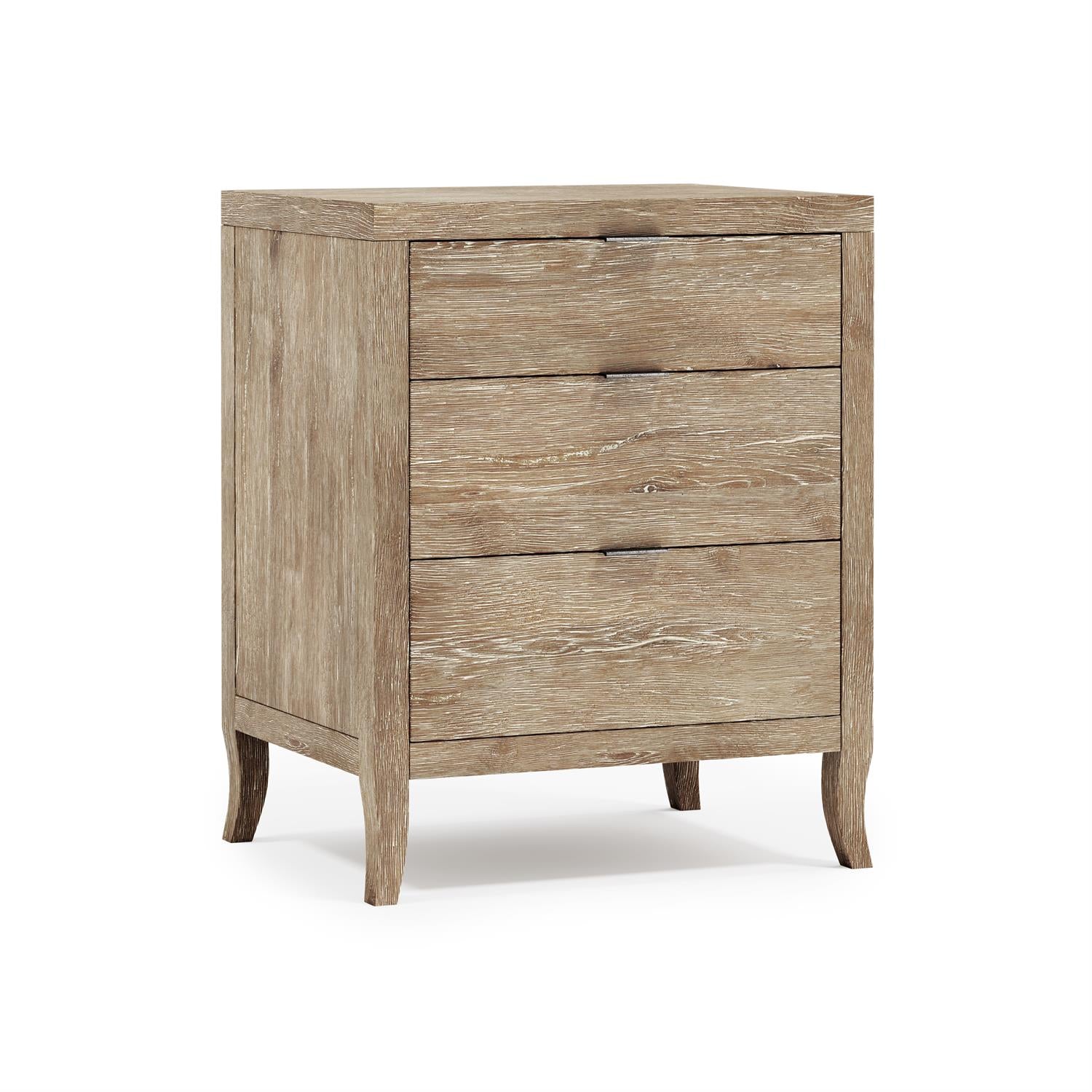 Bernhardt Furniture Tribeca Three Drawer Nightstand in Aurum