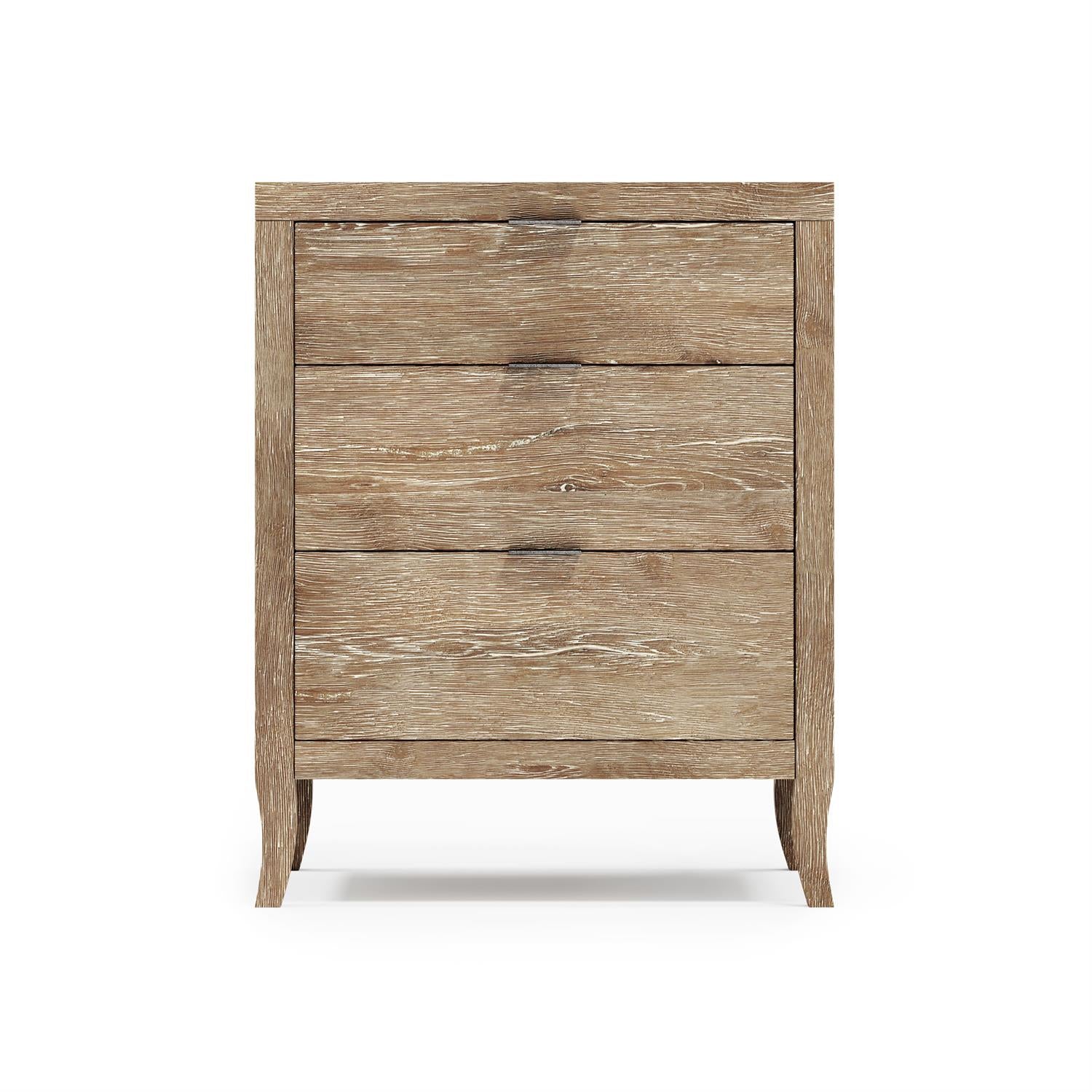Bernhardt Furniture Tribeca Three Drawer Nightstand in Aurum