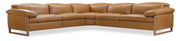 Hooker Furniture Jericho Five-Piece Power Reclining Sectional in Brown