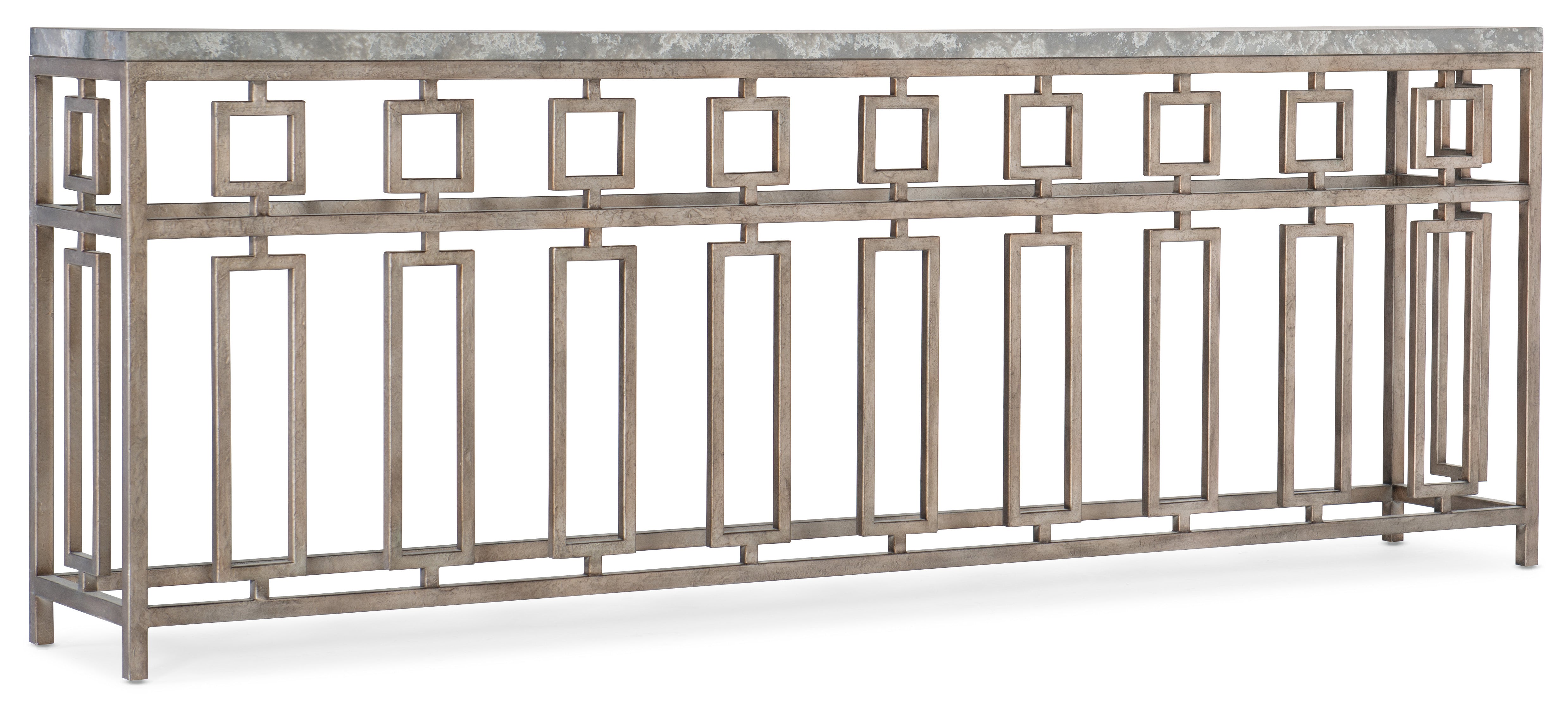 Hooker Furniture Alfresco Lapilli Console Table in Champagne