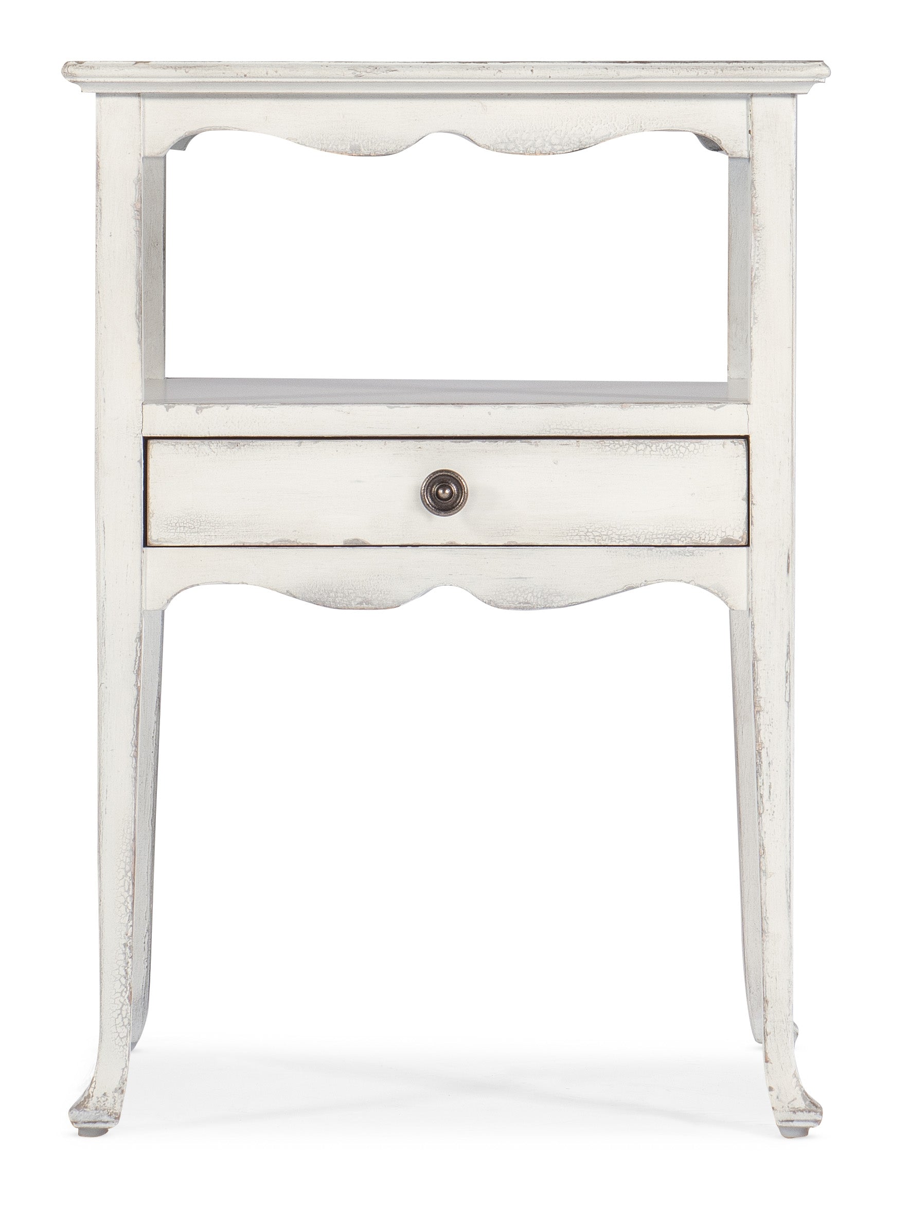 Hooker Furniture Charleston One-Drawer Accent Table in Whites/Creams/Beiges