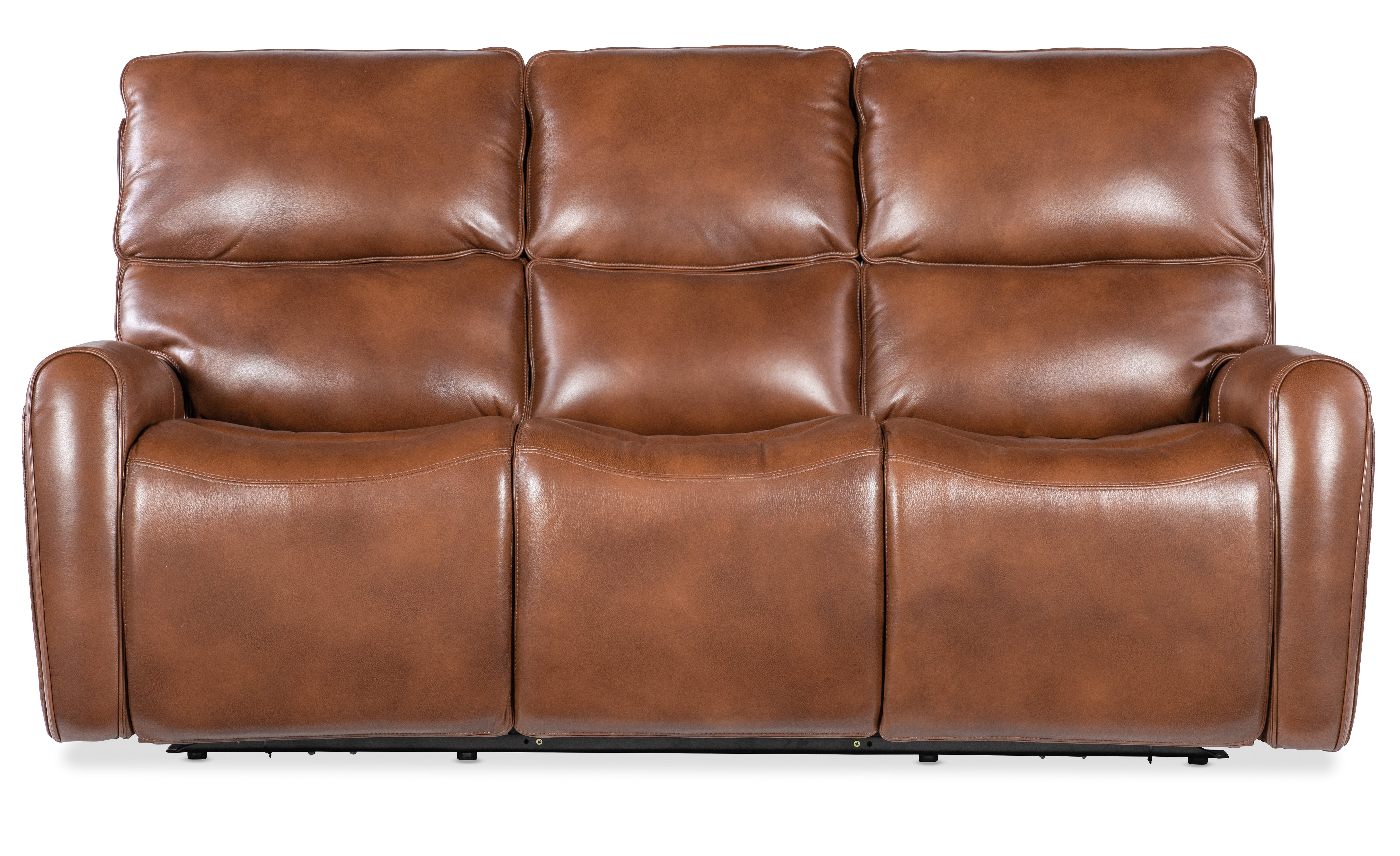 Hooker Furniture Crosby Zero Gravity Power Sofa with Power Headrest and Lumbar in Brown