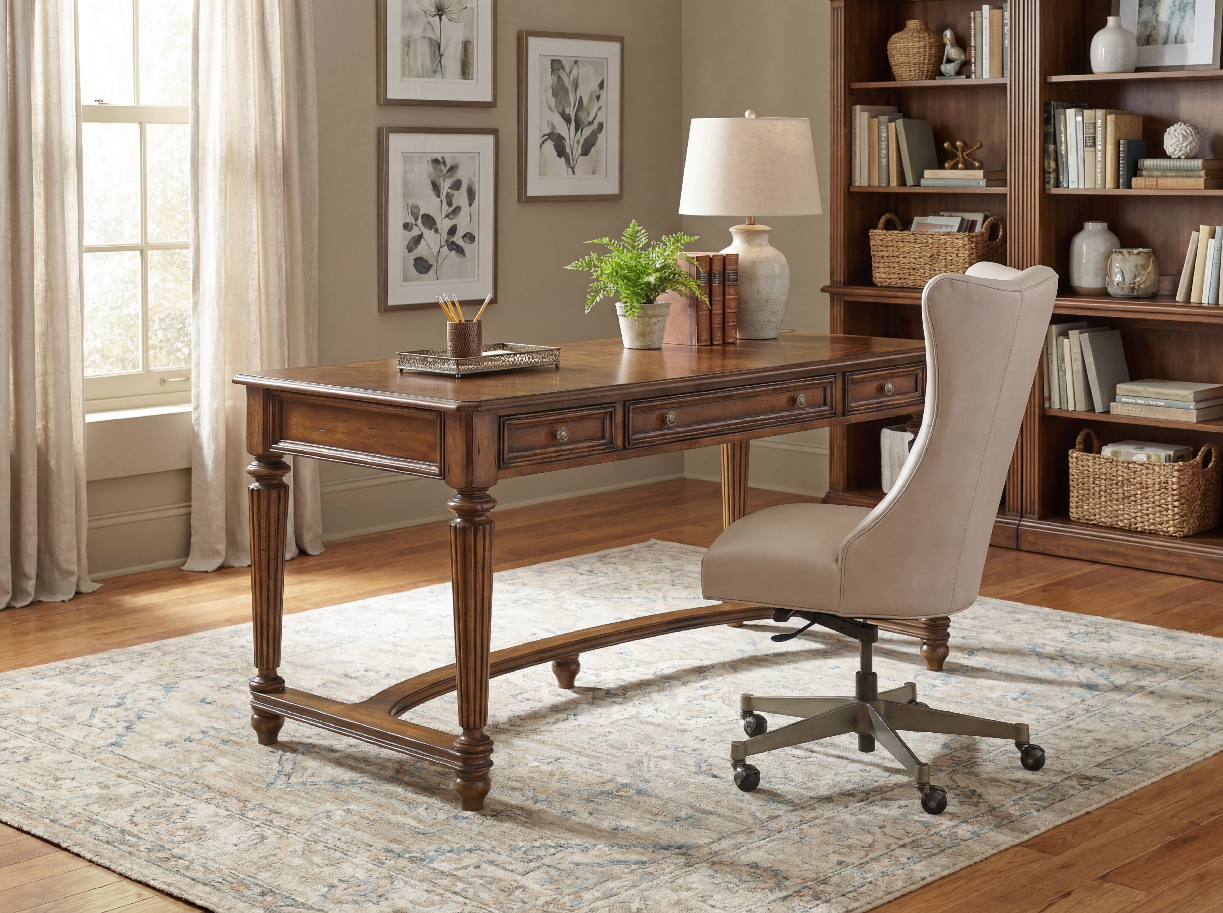 Hooker Furniture Brookhaven Leg Desk