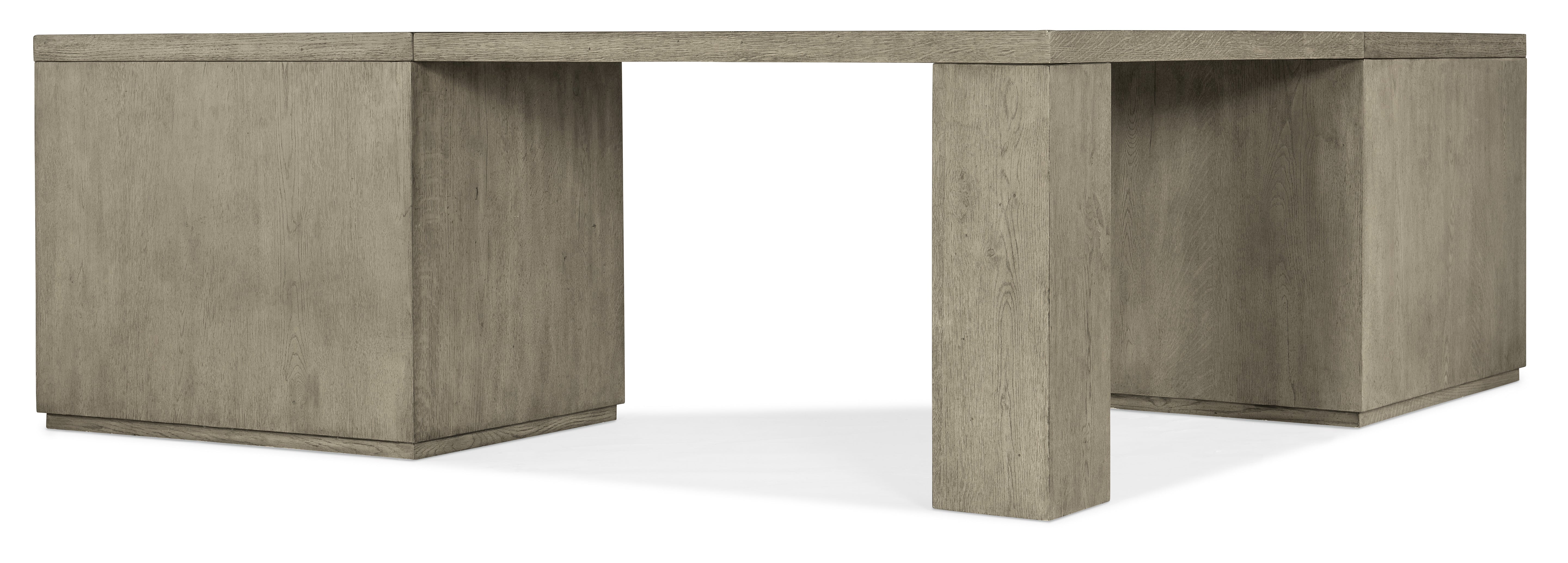 Hooker Furniture Linville Falls Corner Desk with Two Open Desk Cabinets