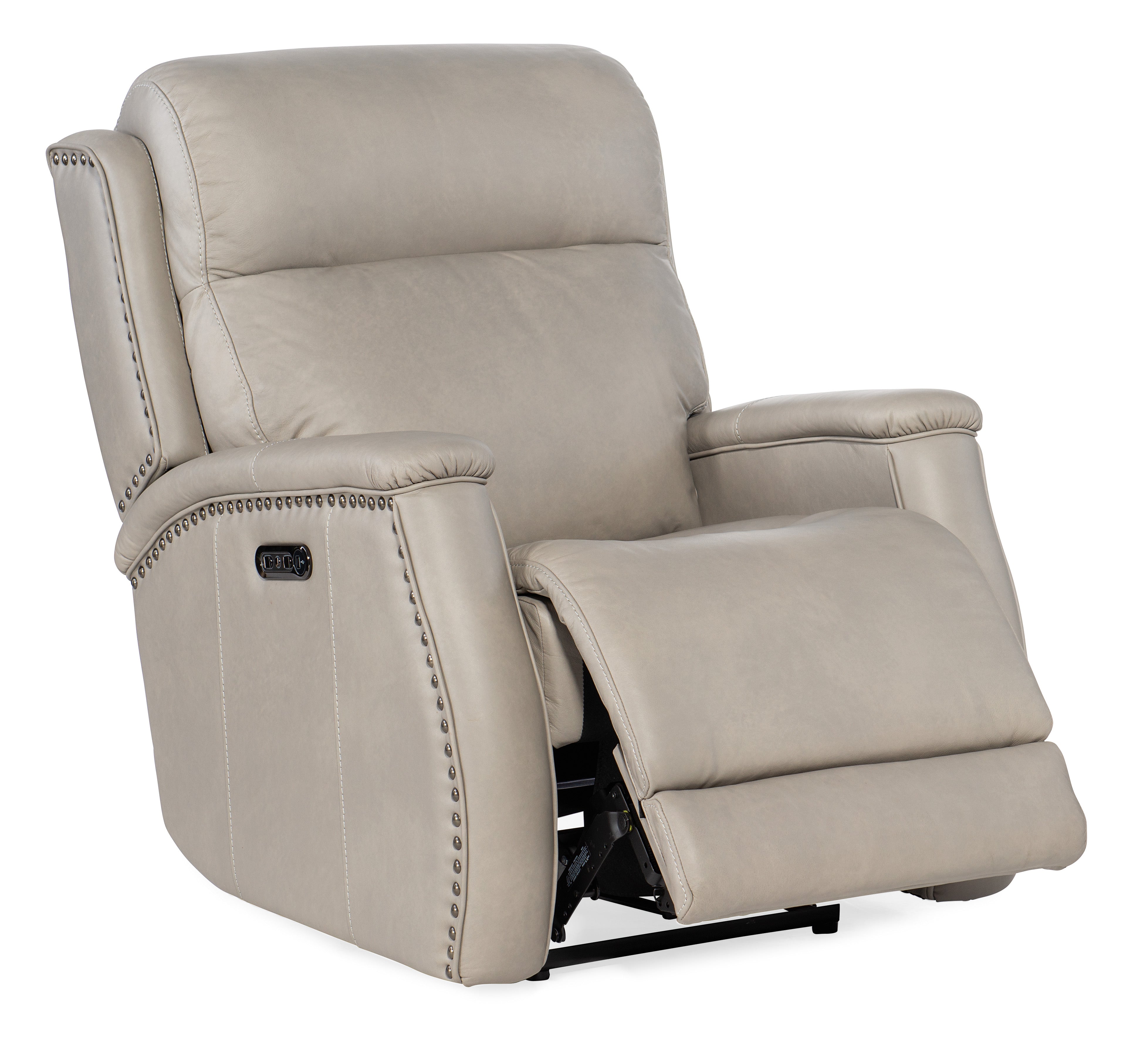 Hooker Furniture Rhea Zero Gravity Power Recliner with Power Headrest in Light Gray